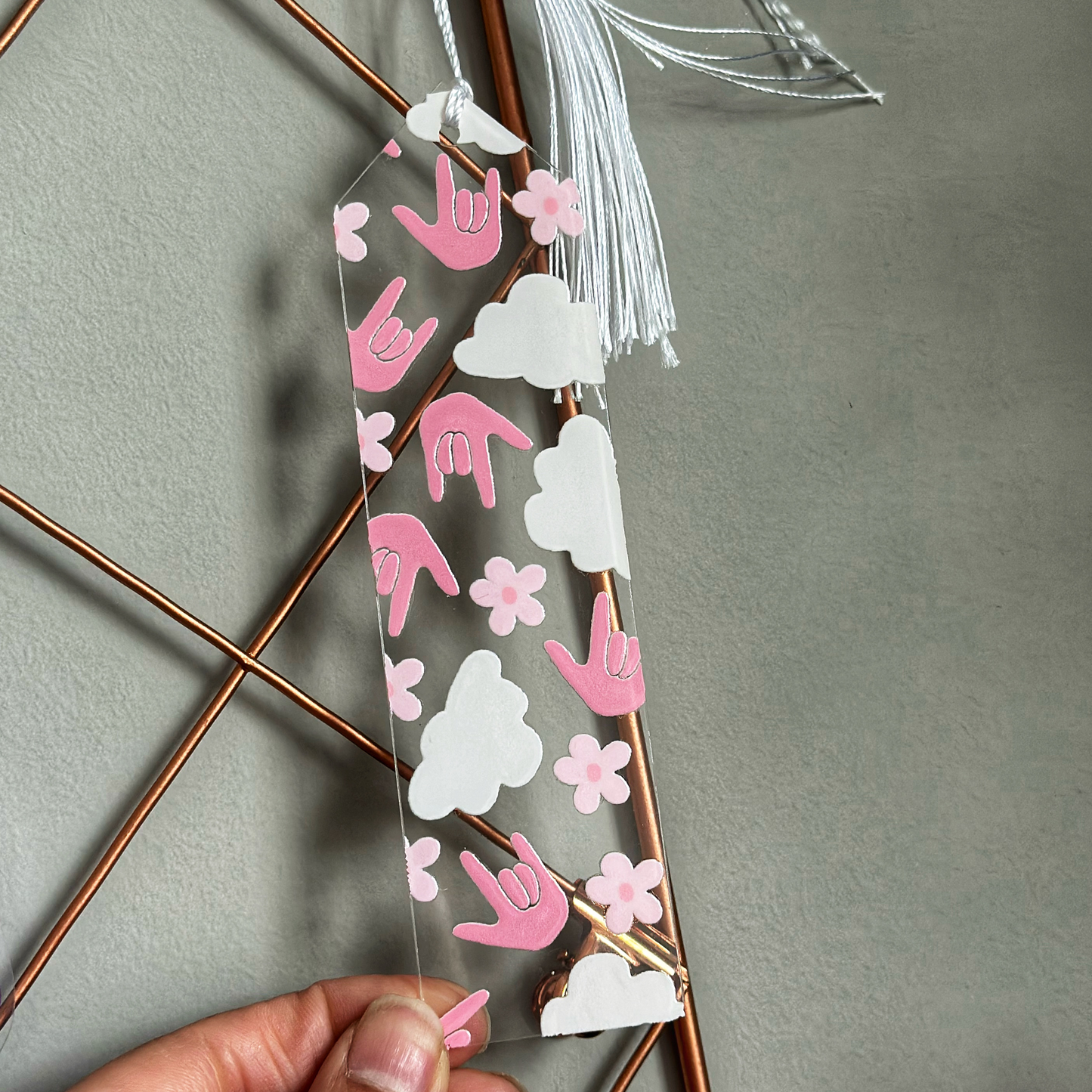 Cloud ILY Acrylic Bookmark
