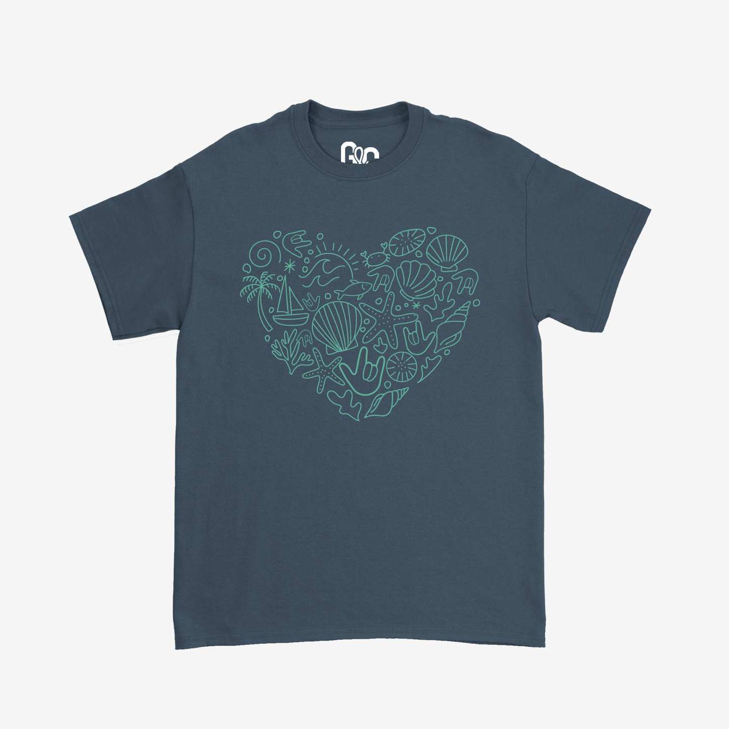 Sea Heart Doodle Tee