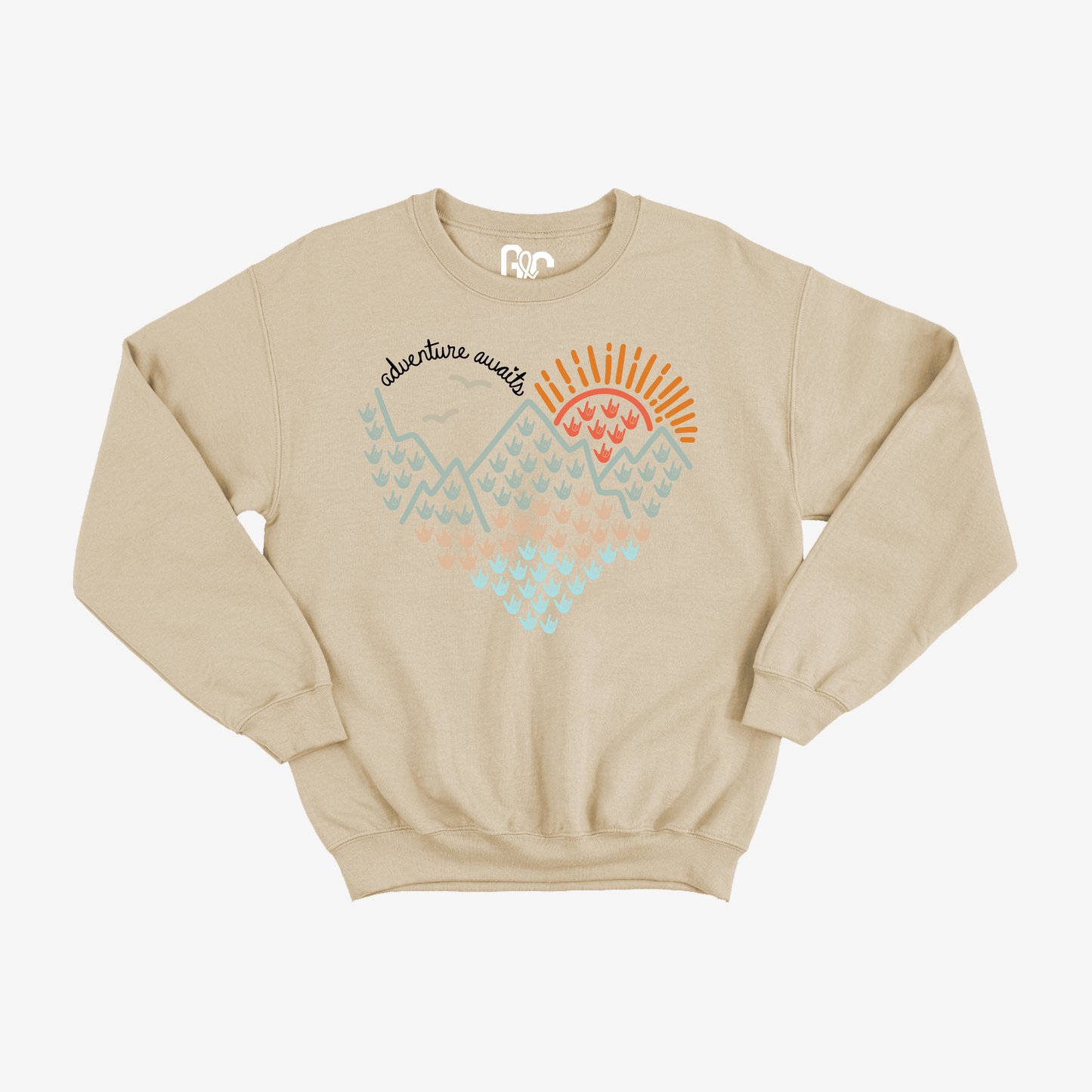 Adventure awaits Crewneck