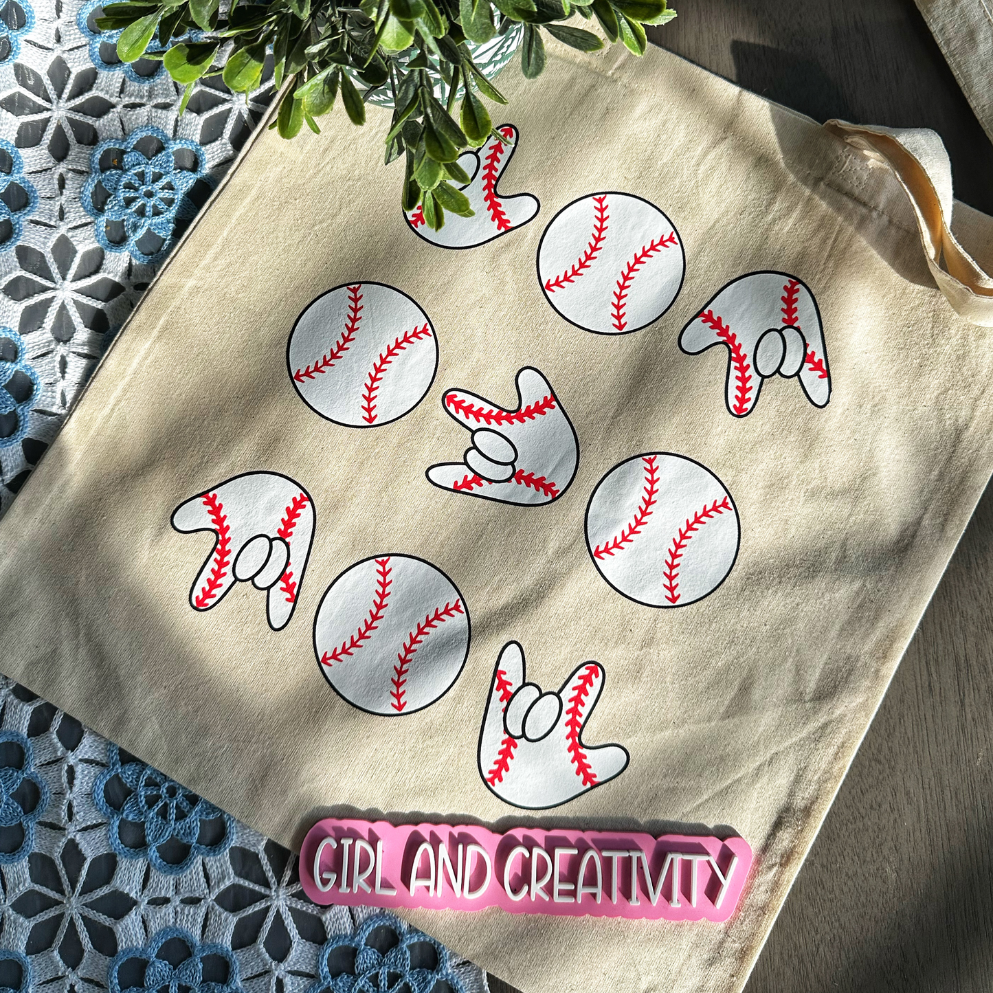 Baseball Tote Bag