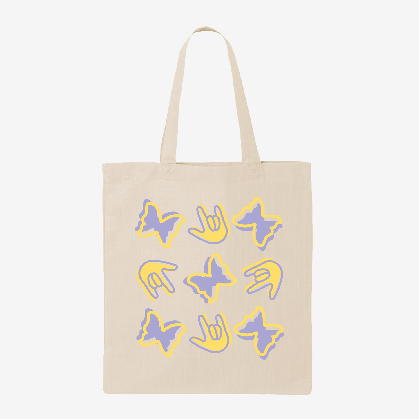 Butterflies & ILY Tote Bag
