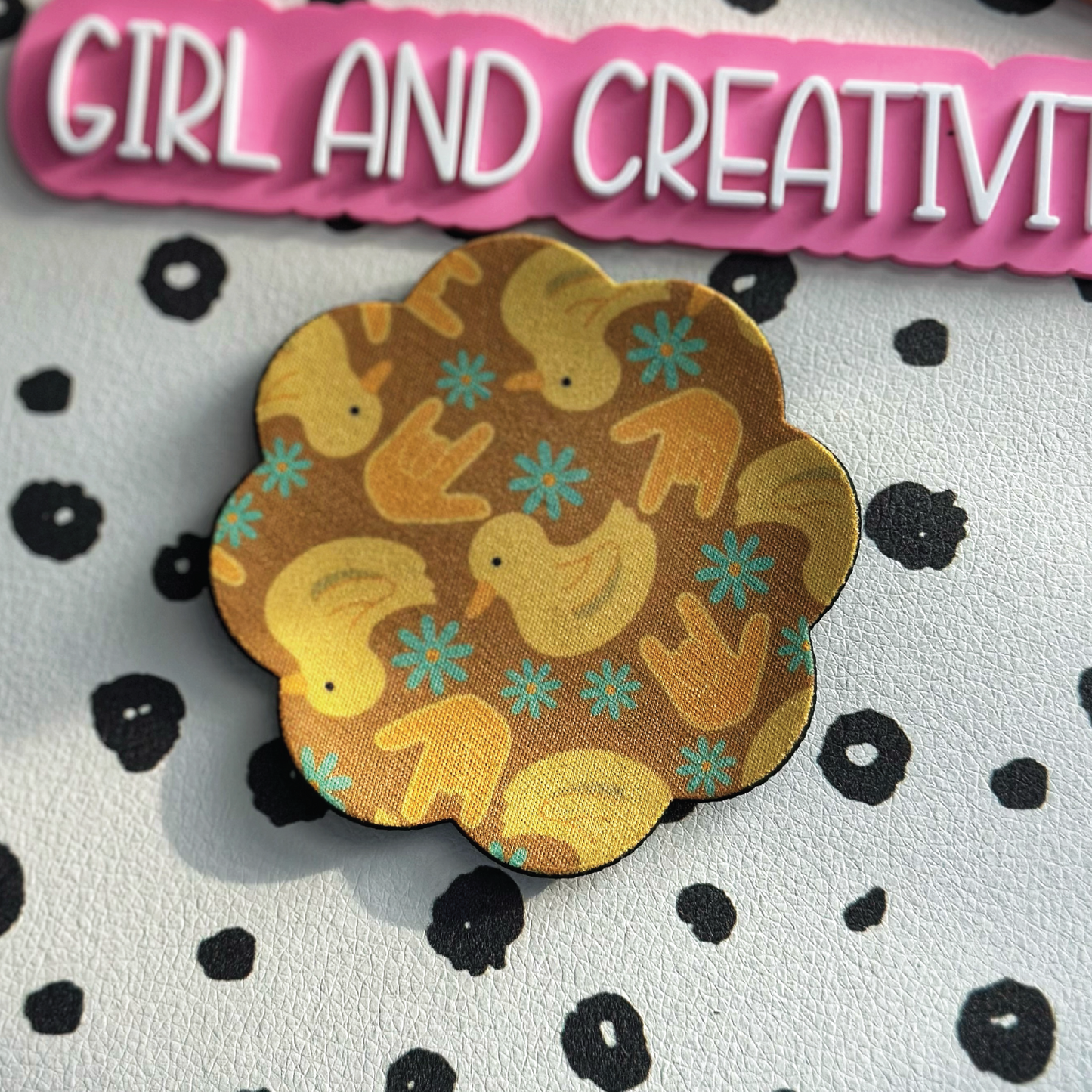 Duck & ILY Flower Coaster