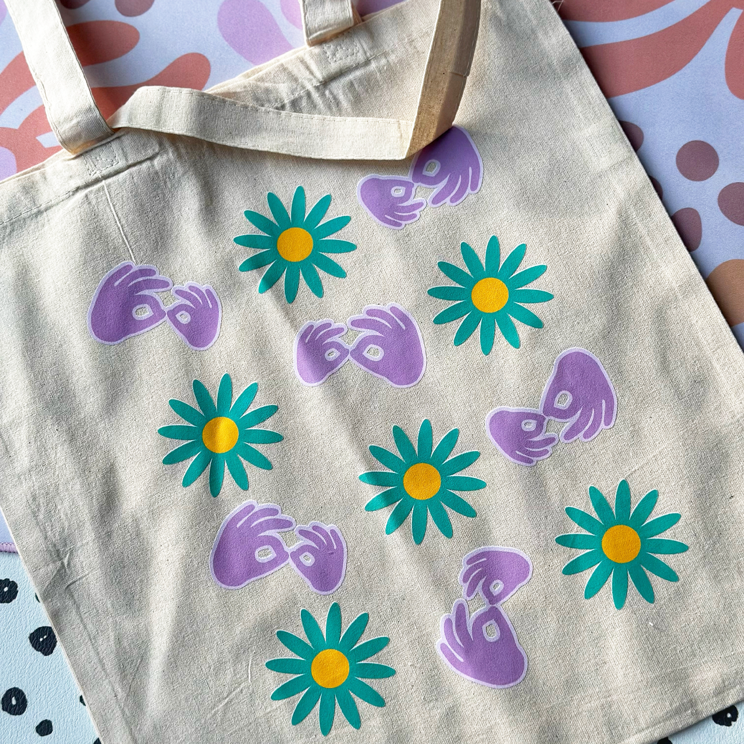 Interpreter & Flower Tote Bag