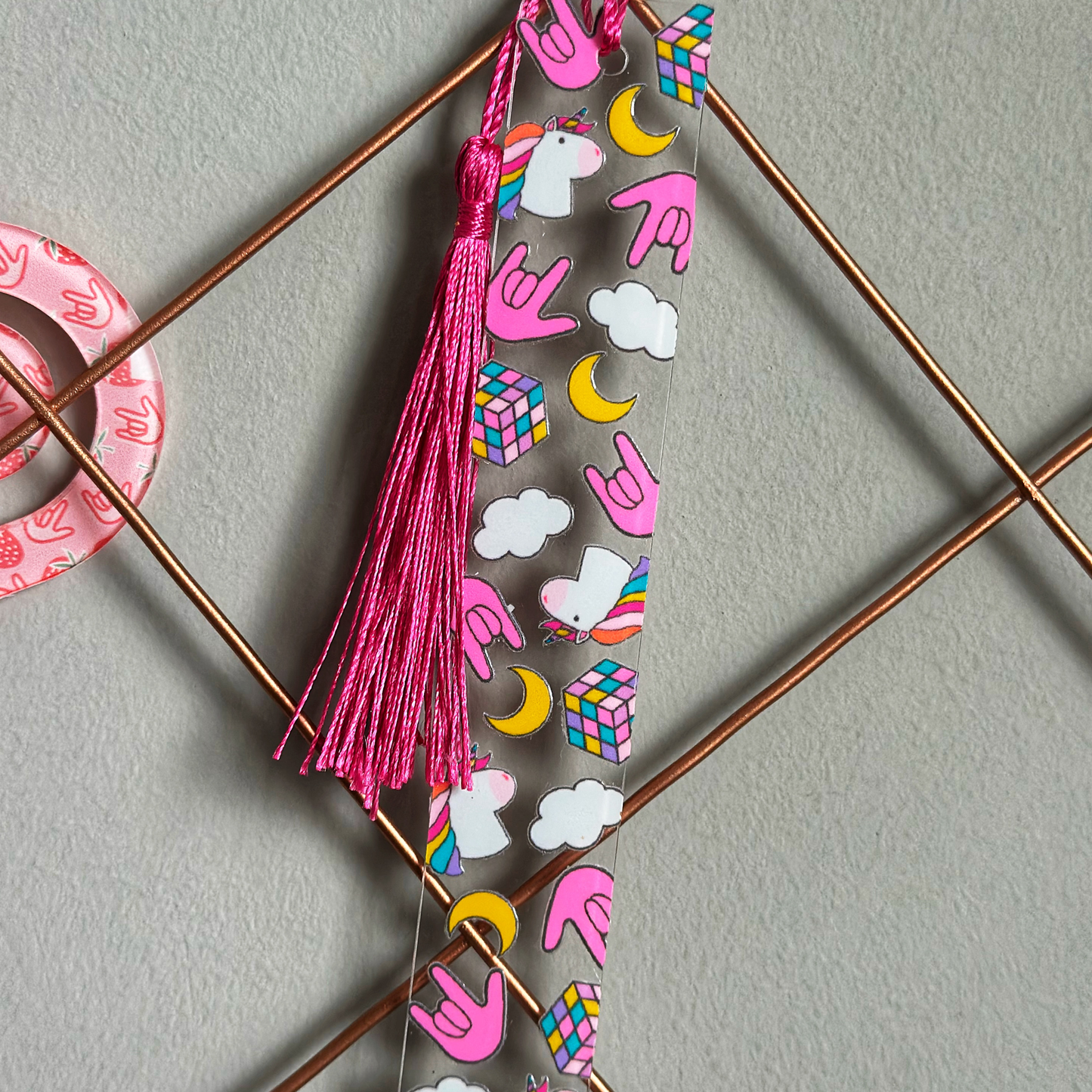 Unicorn ILY Acrylic Bookmark