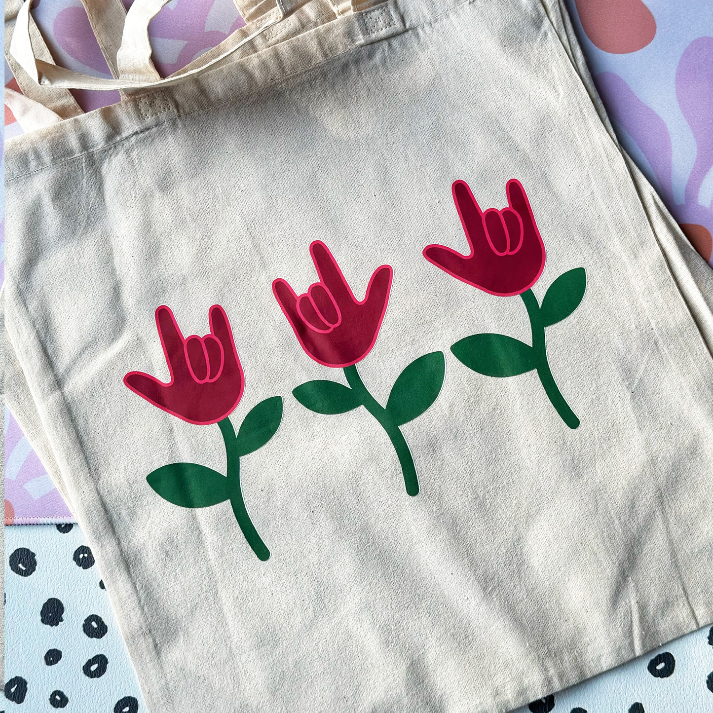ILY flowers Tote Bag