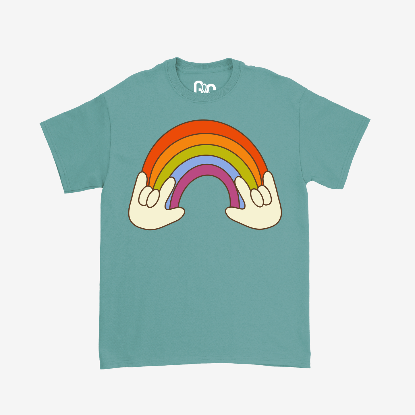 Retro ILY Rainbow Tee