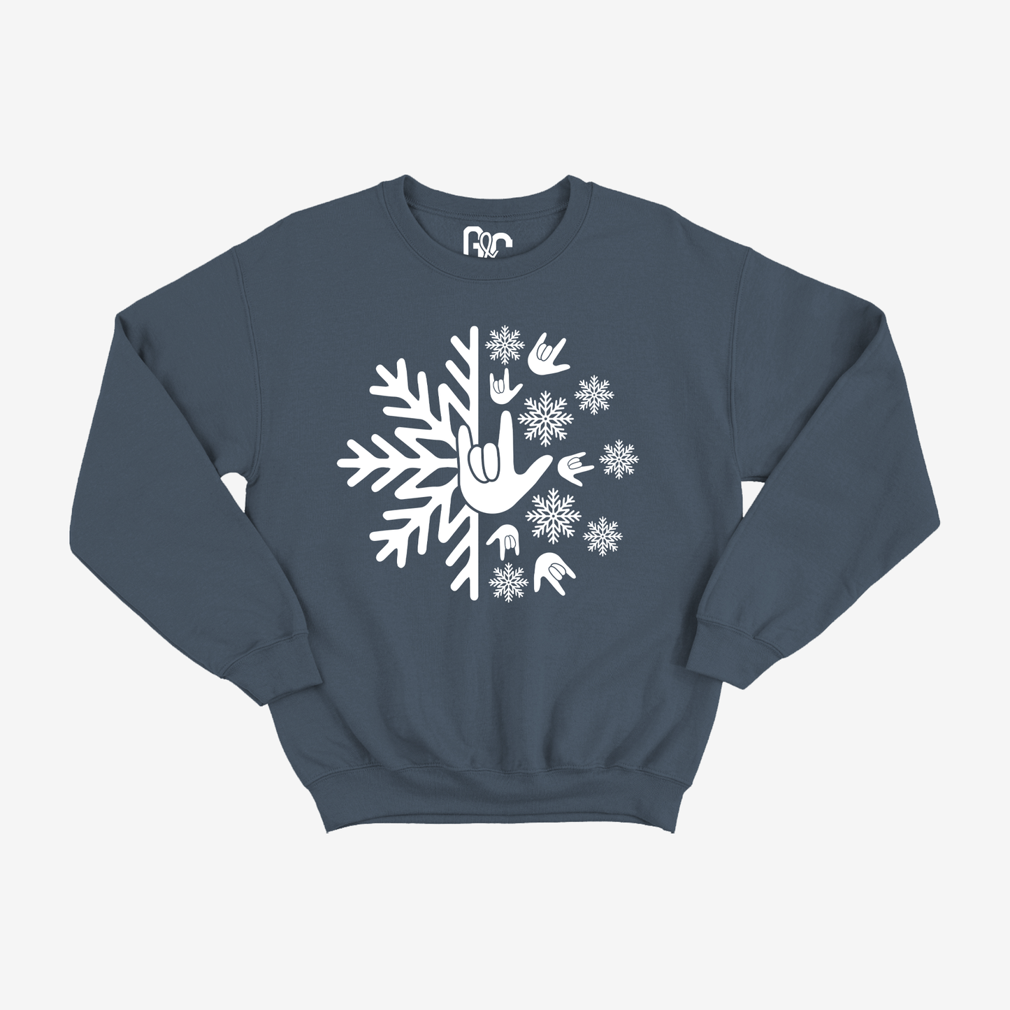 Snowy ILY Crewneck