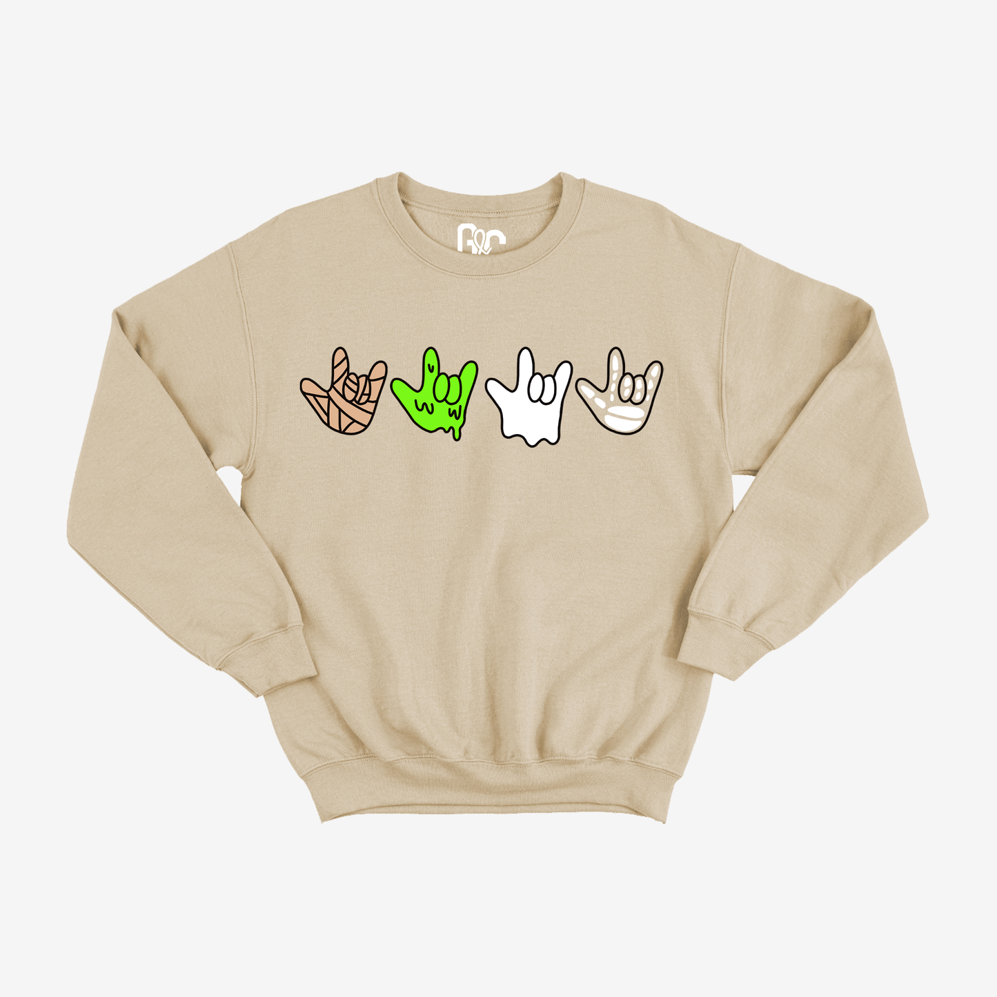 ILY Halloween Pattern Crewneck