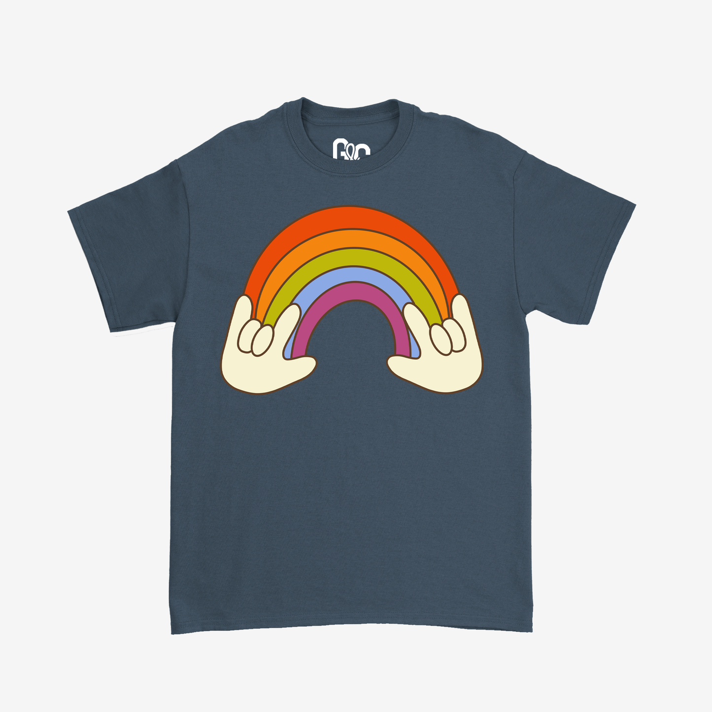 Retro ILY Rainbow Tee