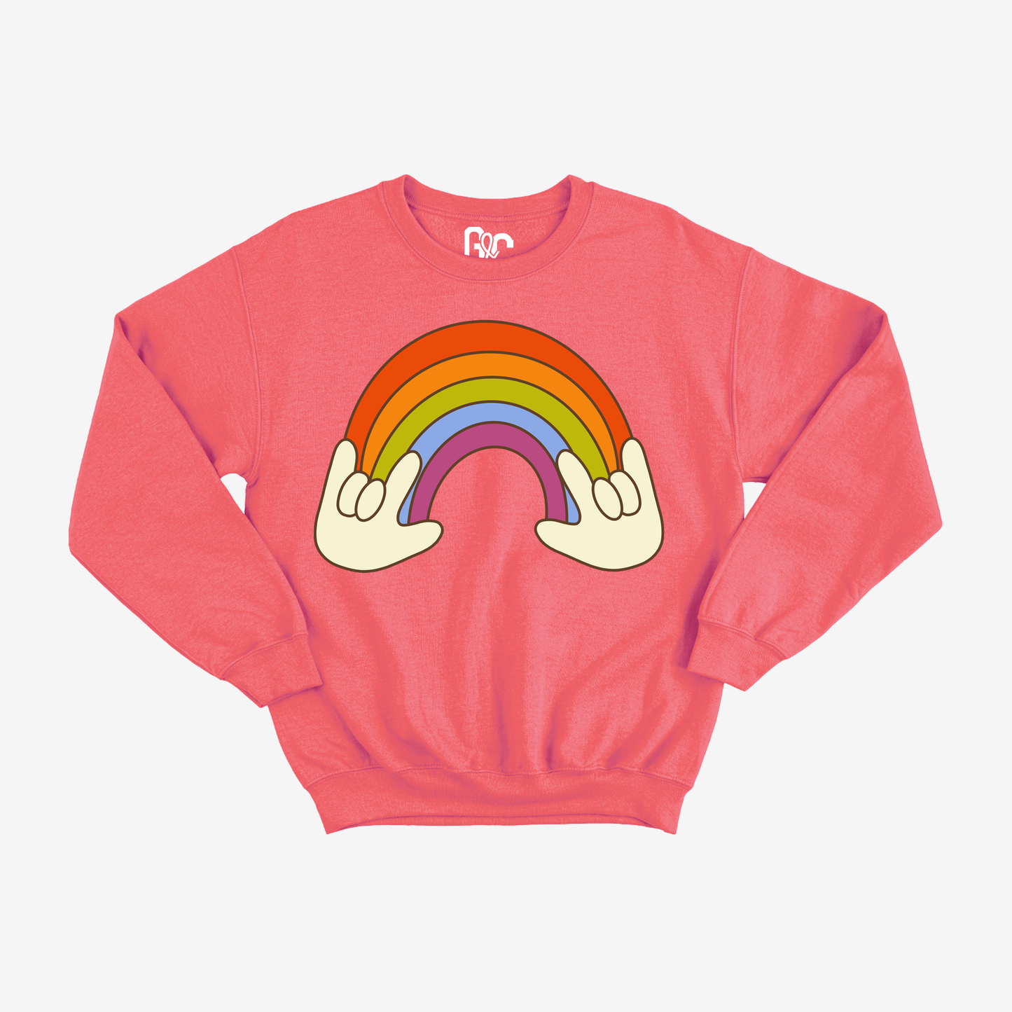 Retro ILY Rainbow Crewneck