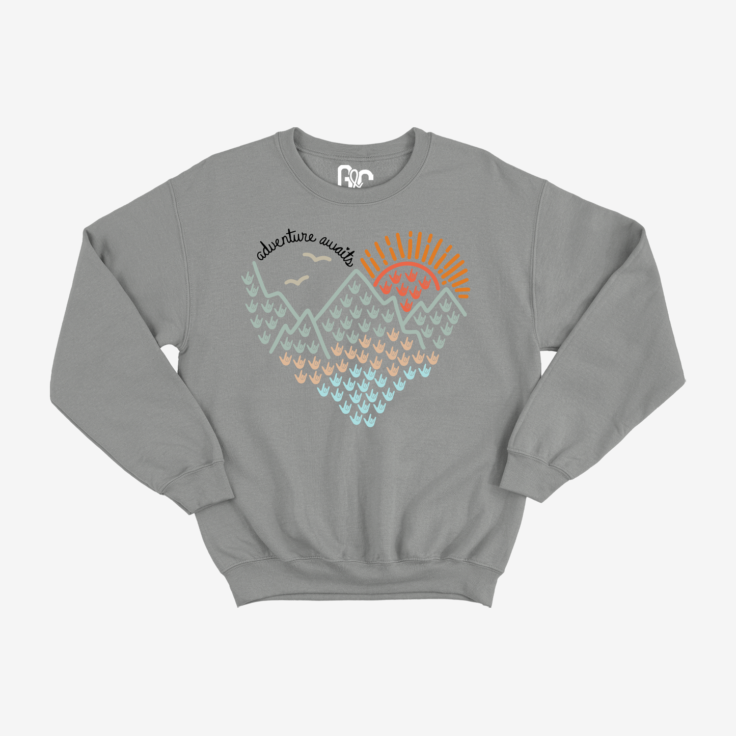Adventure awaits Crewneck