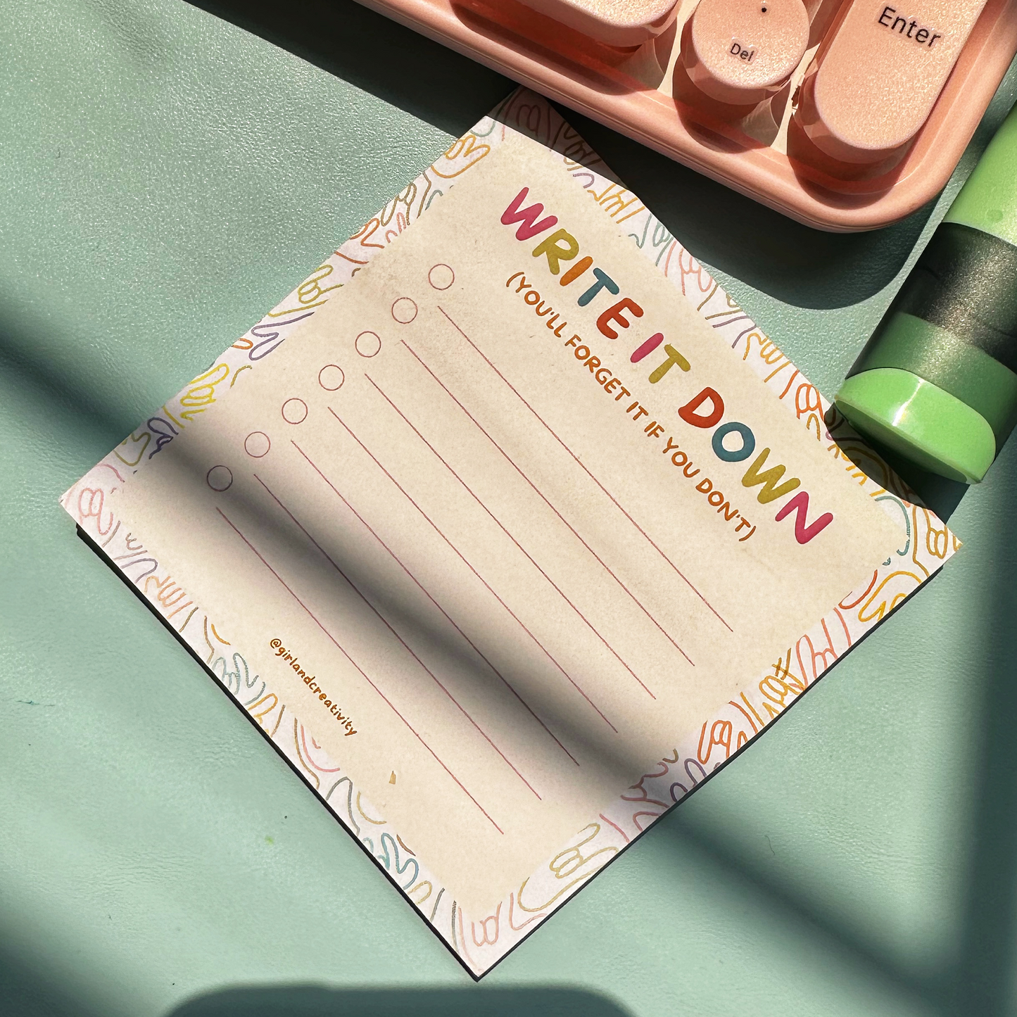 Write It Down Post-it Notes