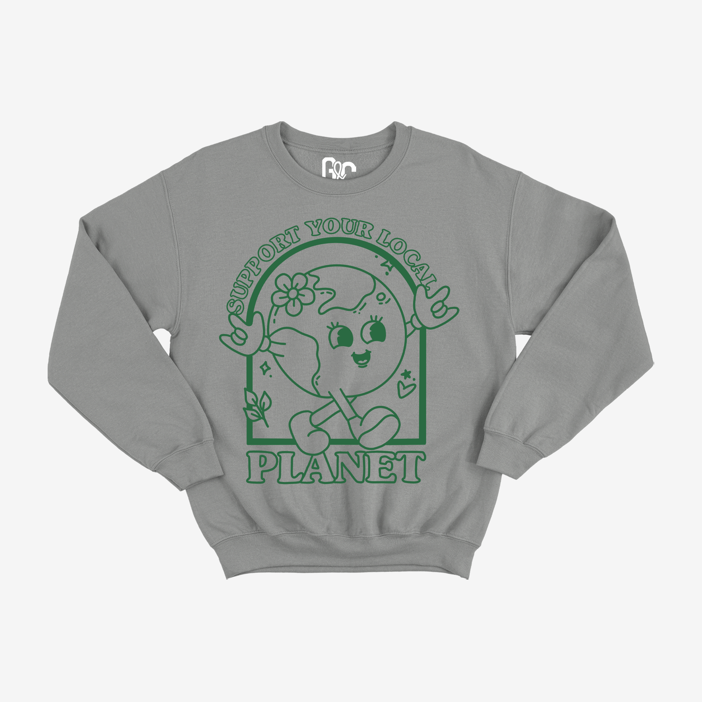 Support your Local Planet Crewneck