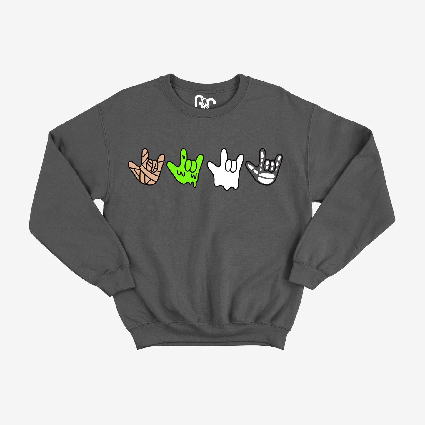 ILY Halloween Pattern Crewneck
