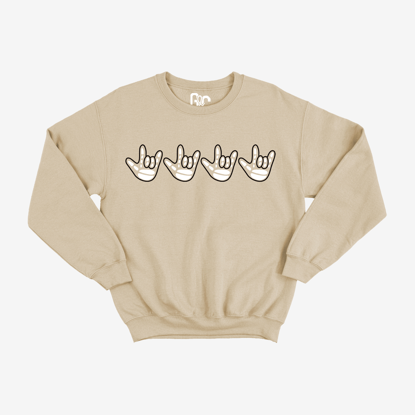 ILY Skeleton Crewneck