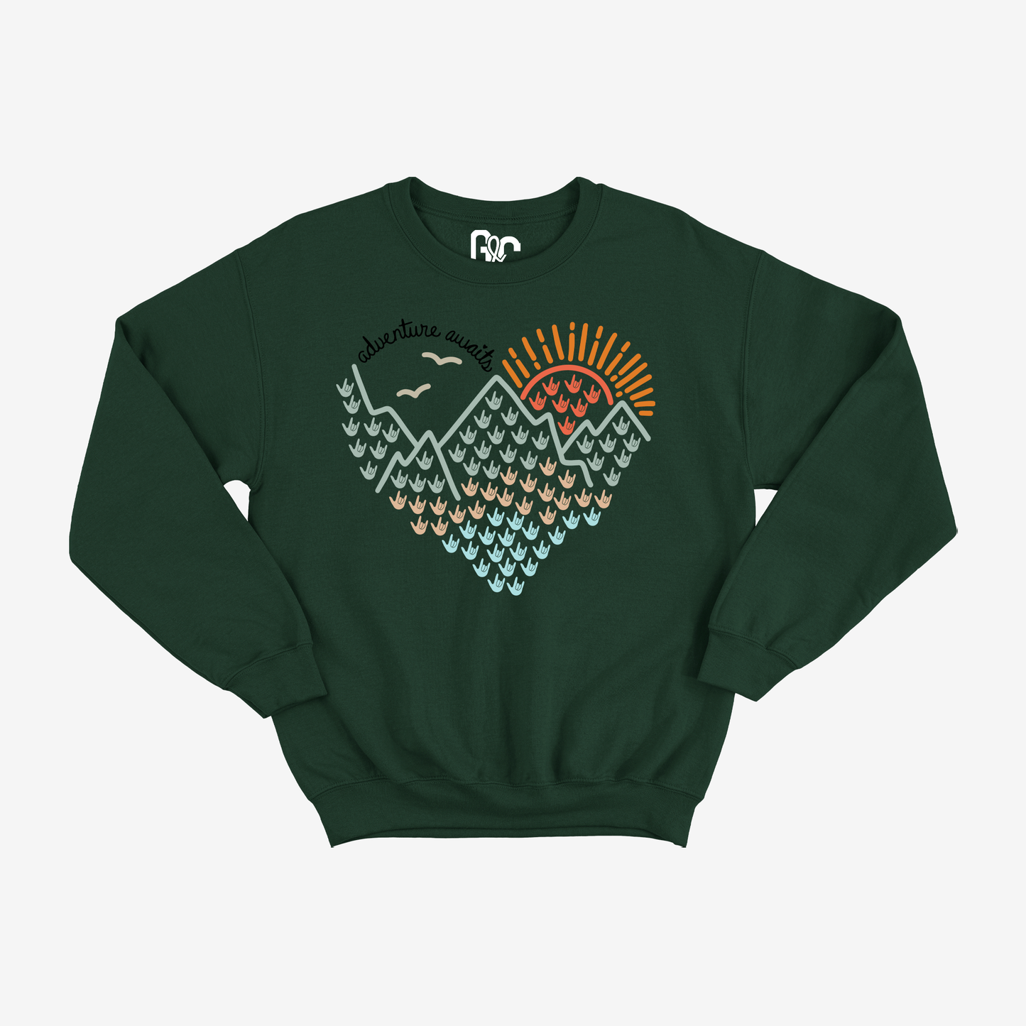 Adventure awaits Crewneck