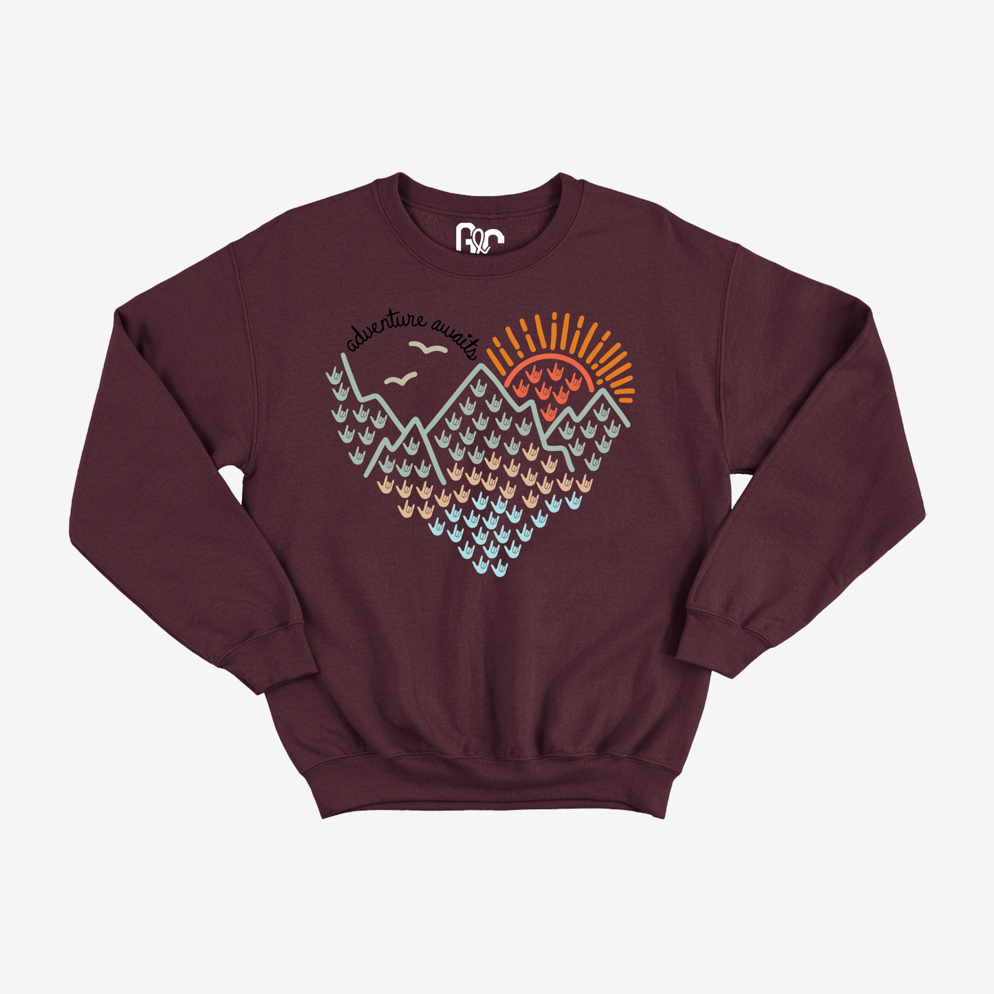 Adventure awaits Crewneck