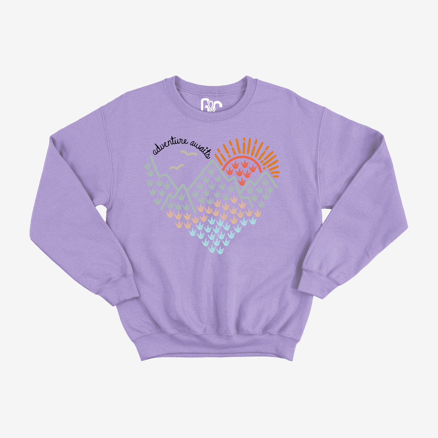 Adventure awaits Crewneck