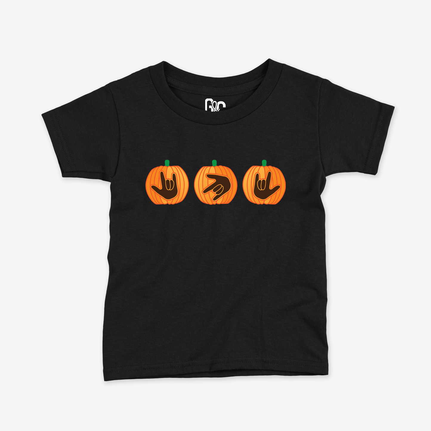 Halloween Pumpkin ILY Toddler Tee