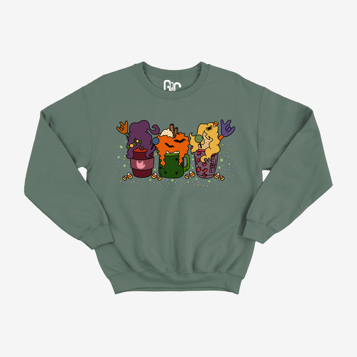 Houcs Pocus Halloween Coffee Crewneck