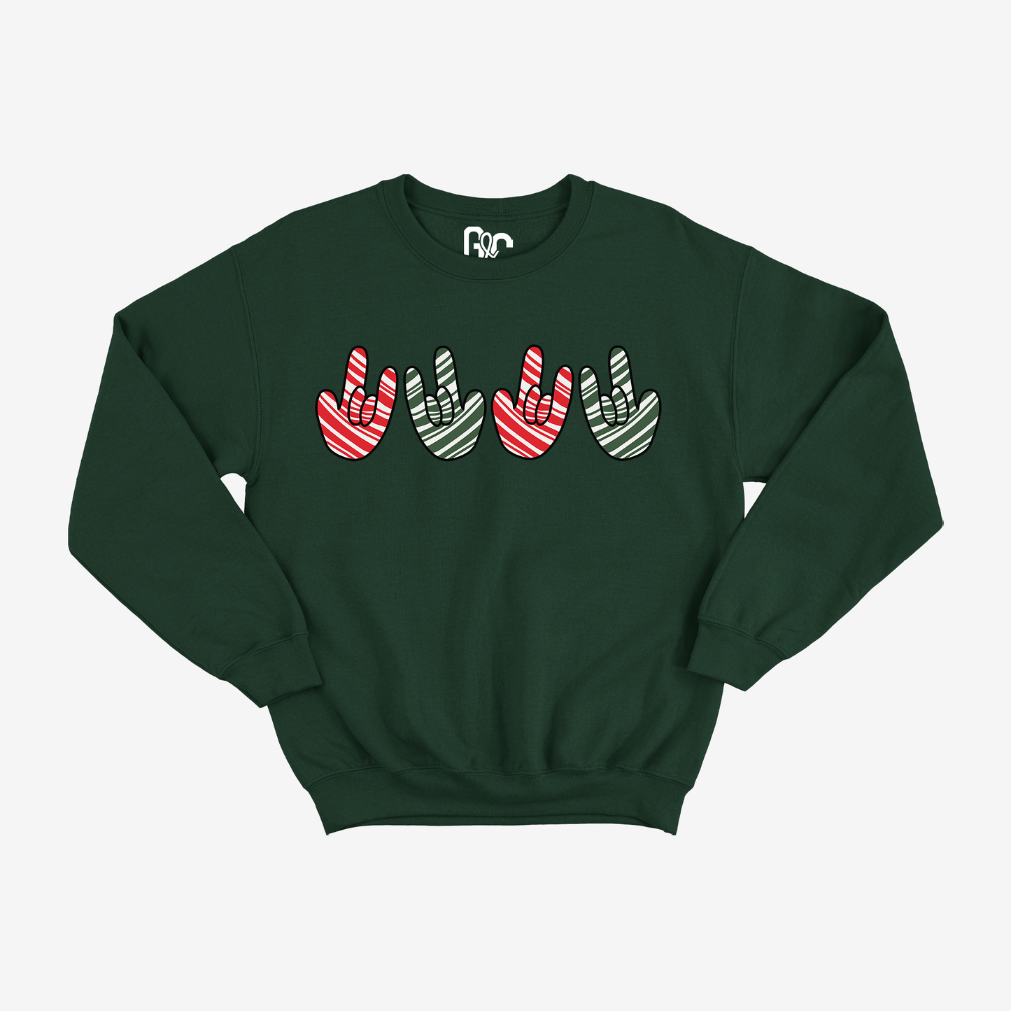 ILY Candy Cane Crewneck