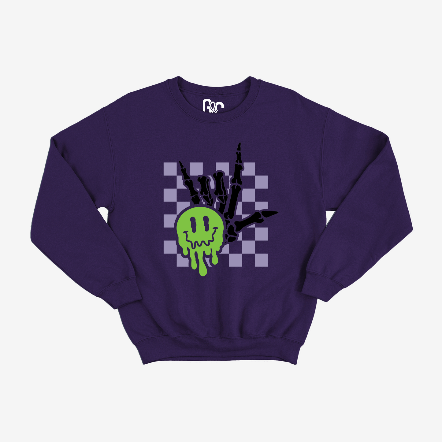 Spooky ILY Checkered Crewneck