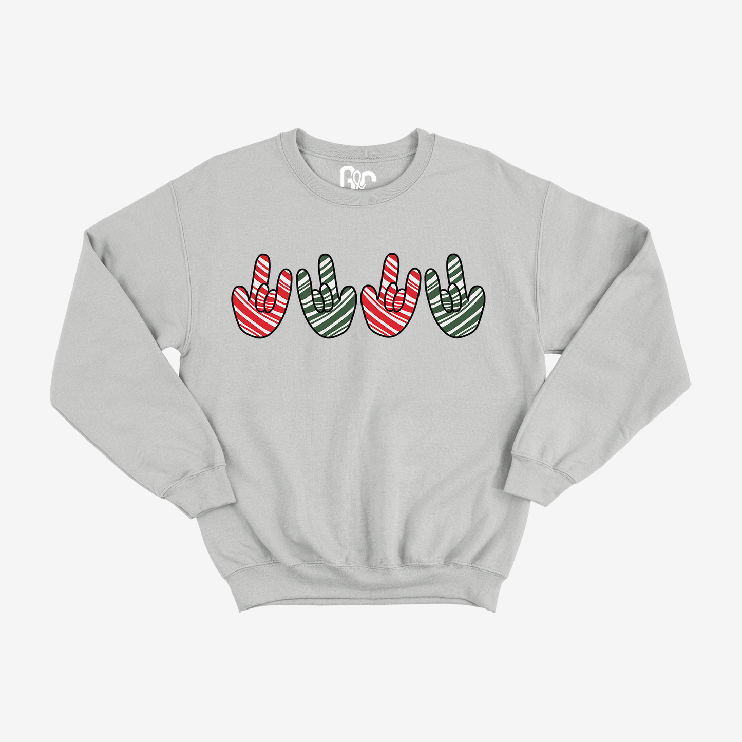 ILY Candy Cane Crewneck