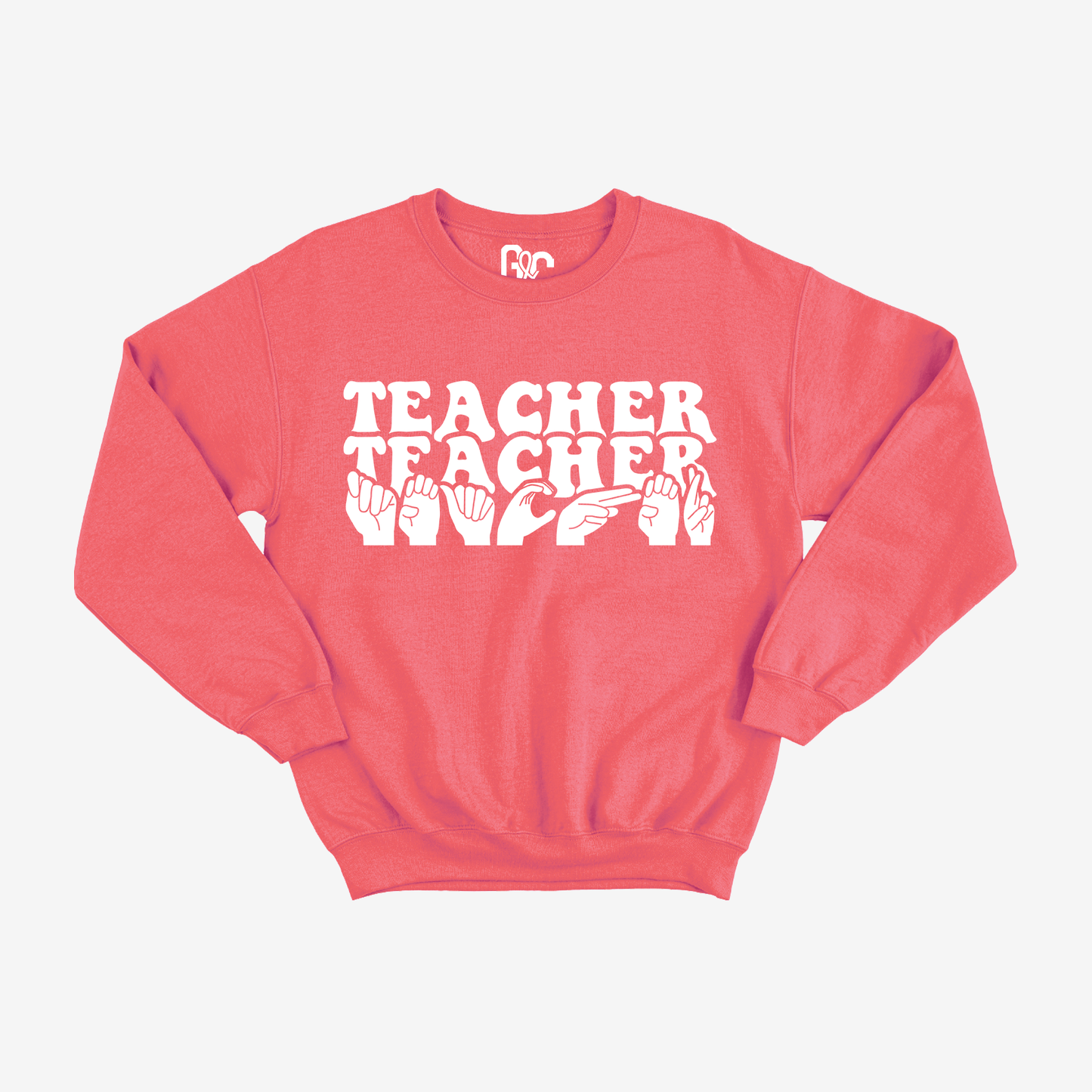 Teacher Pattern Crewneck