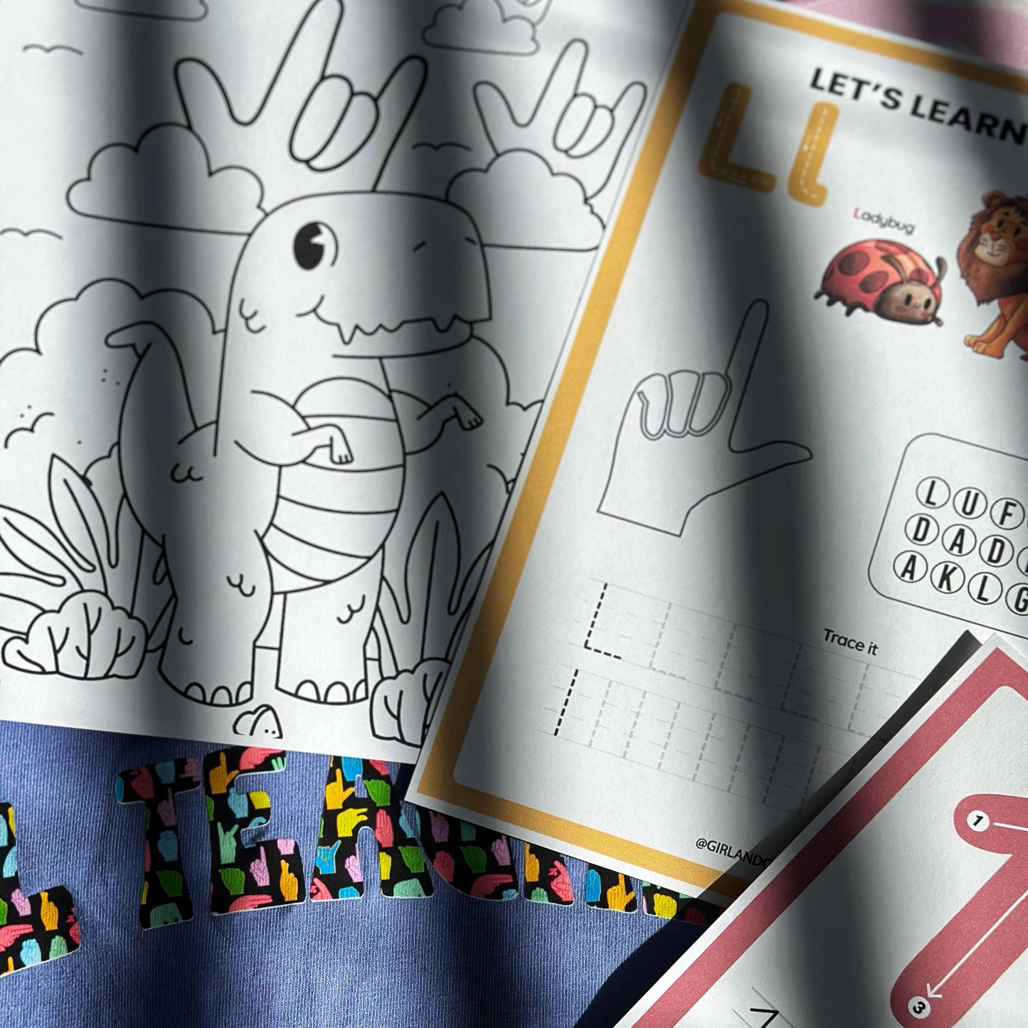ASL Learning & Fun Coloring Bundle