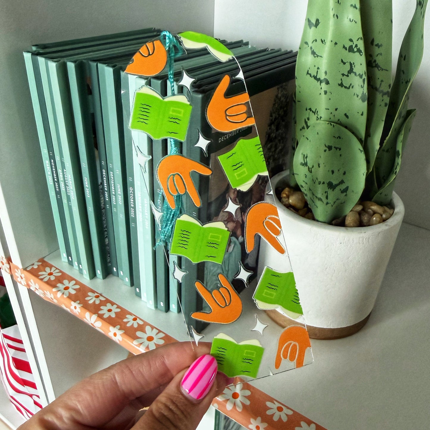 Little Reader ILY Acrylic Bookmark