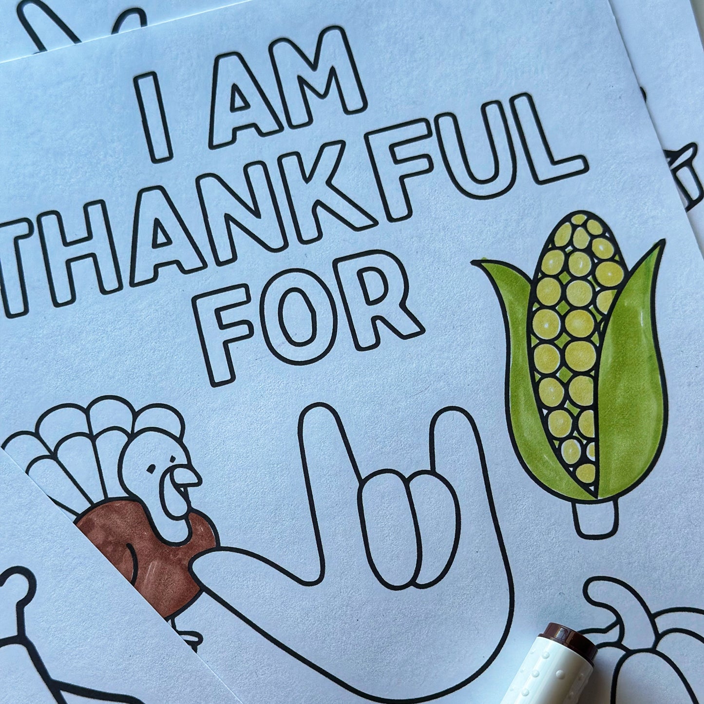 Thankful Coloring Sheet