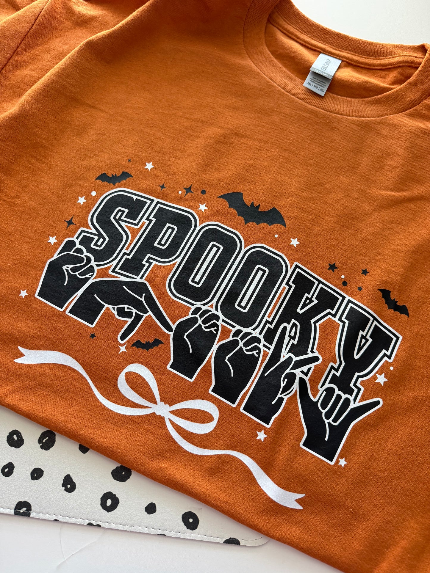 Spooky Ribbon - 2XL Texas Orange Tee