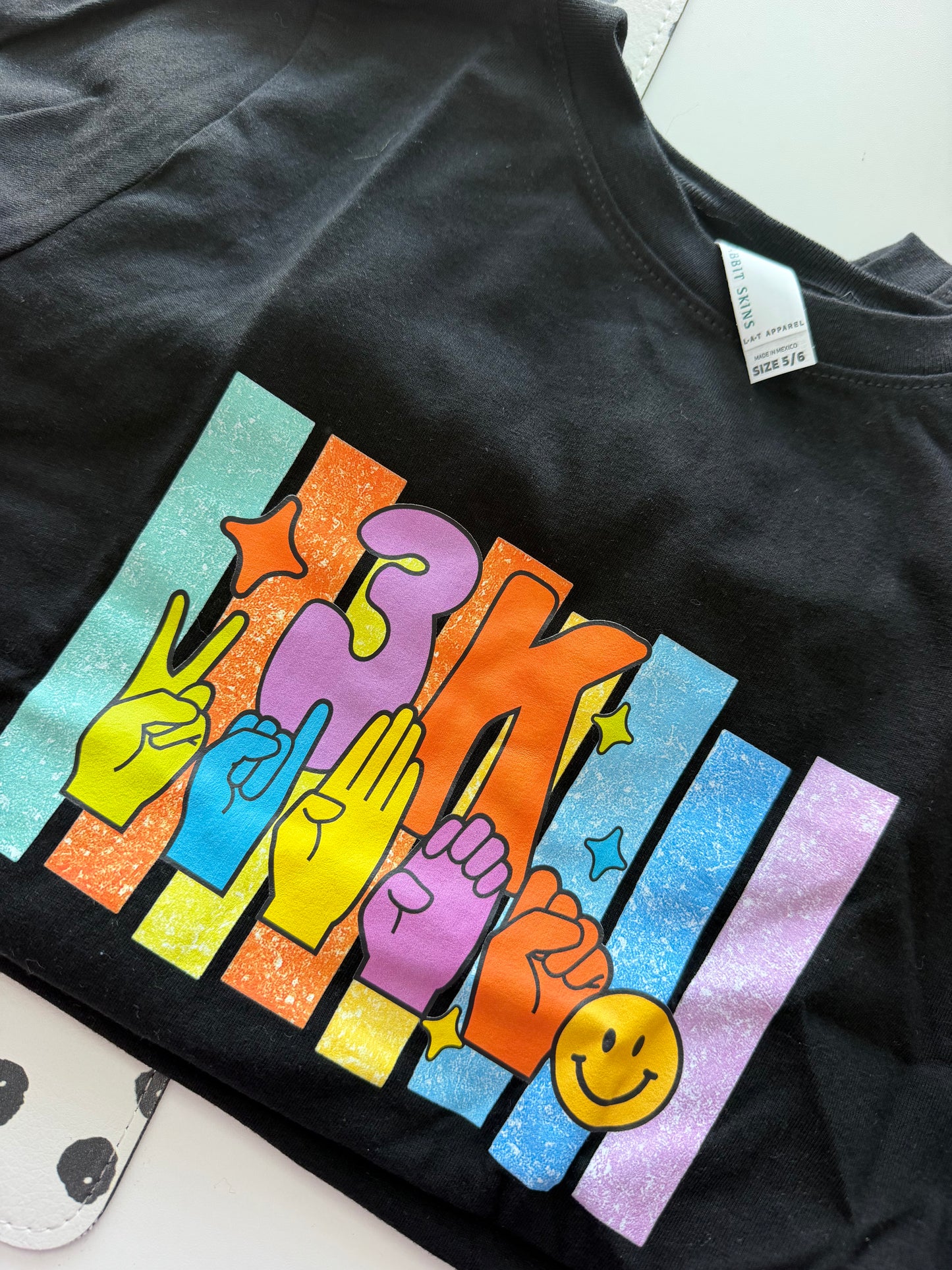 3K Vibes- 5/6 Black Toddler Tee