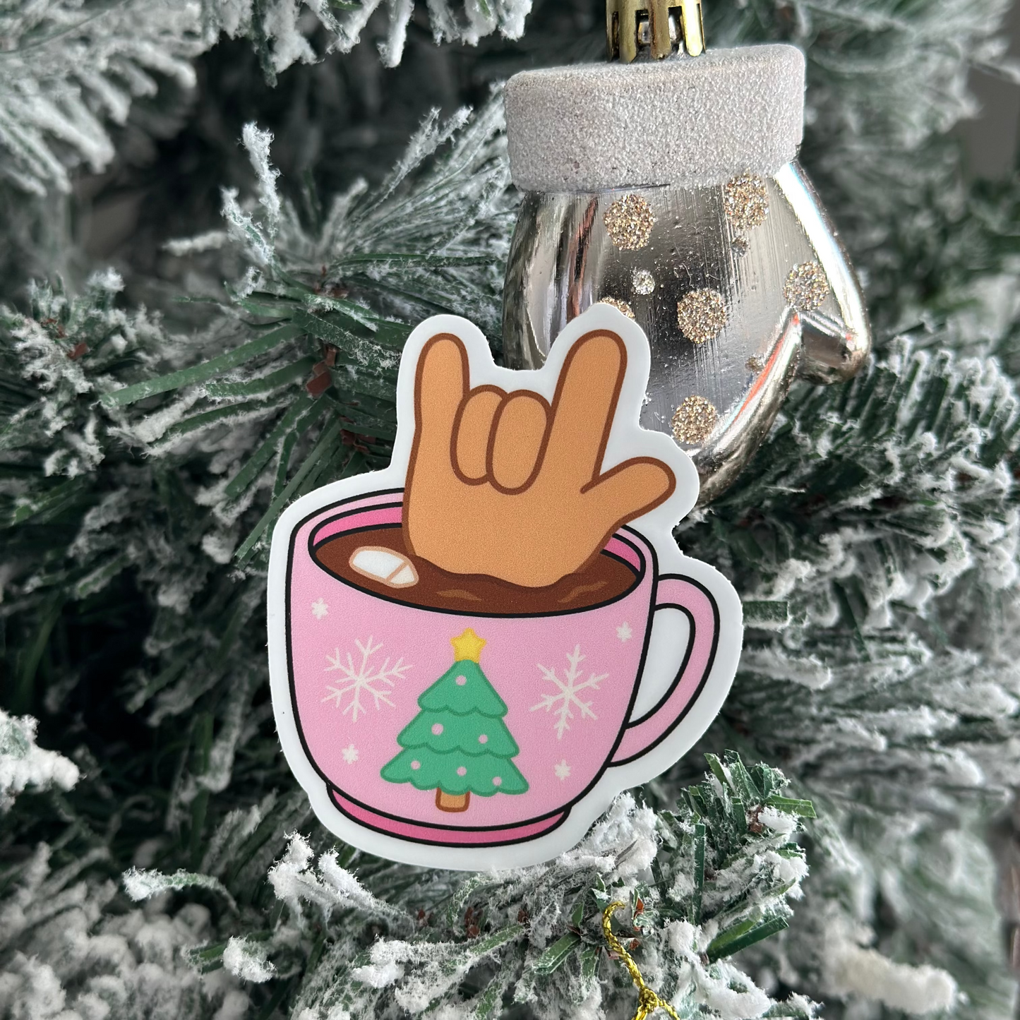 Hot Cocoa ILY Sticker