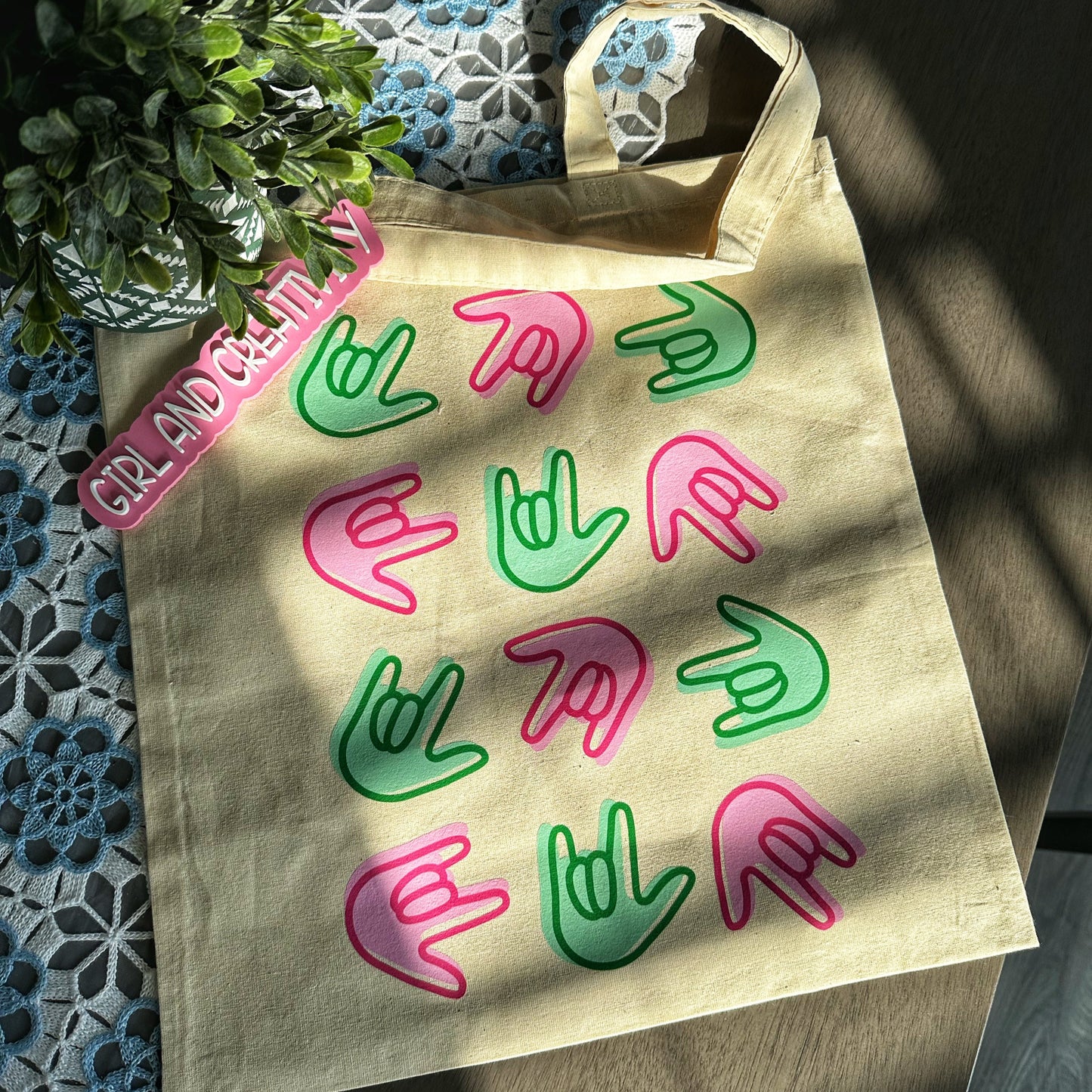 Double ILY Tote Bag