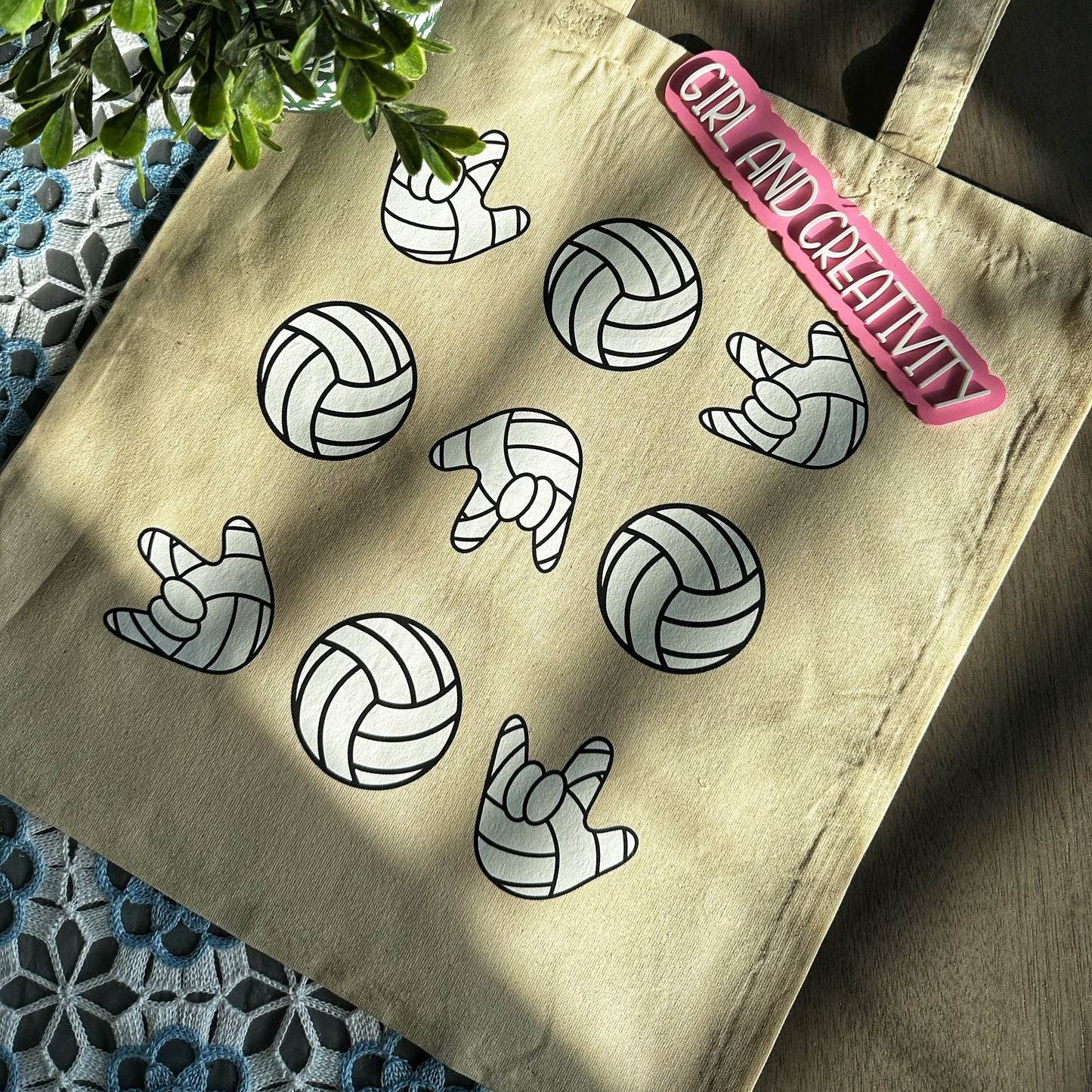 Volleyball Tote Bag
