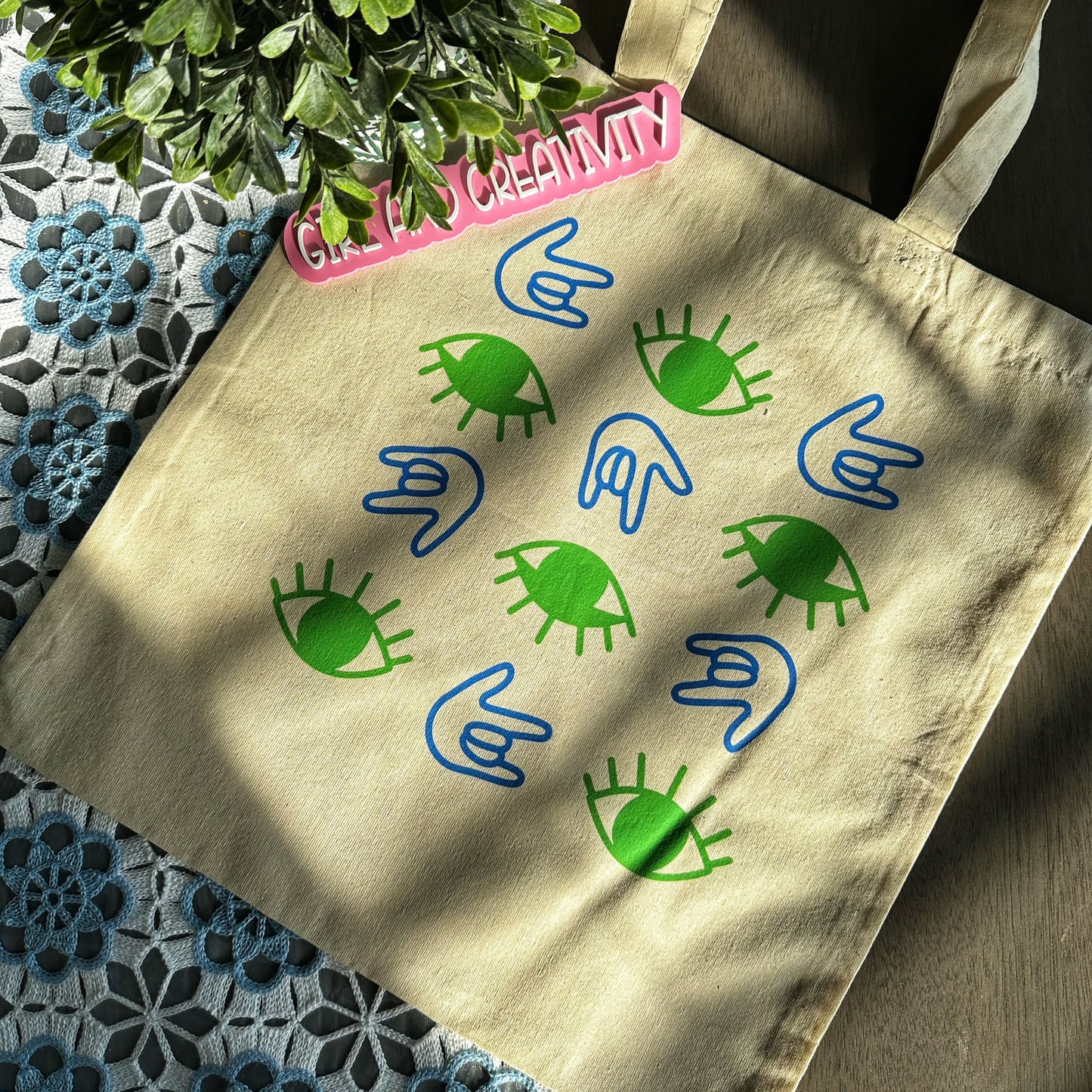 Eyes ILY Tote Bag