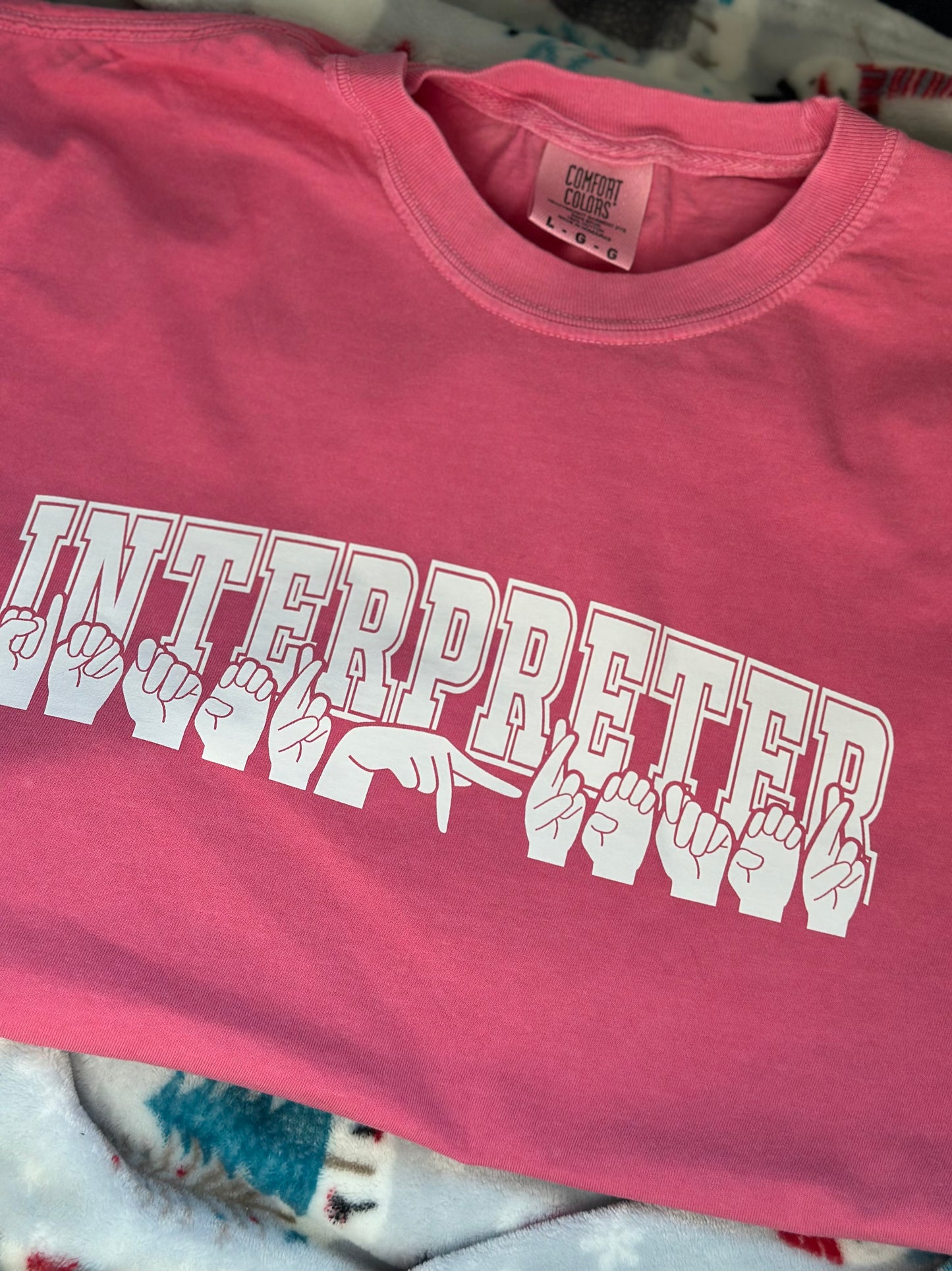 Interpreter - L Dark Pink Tee