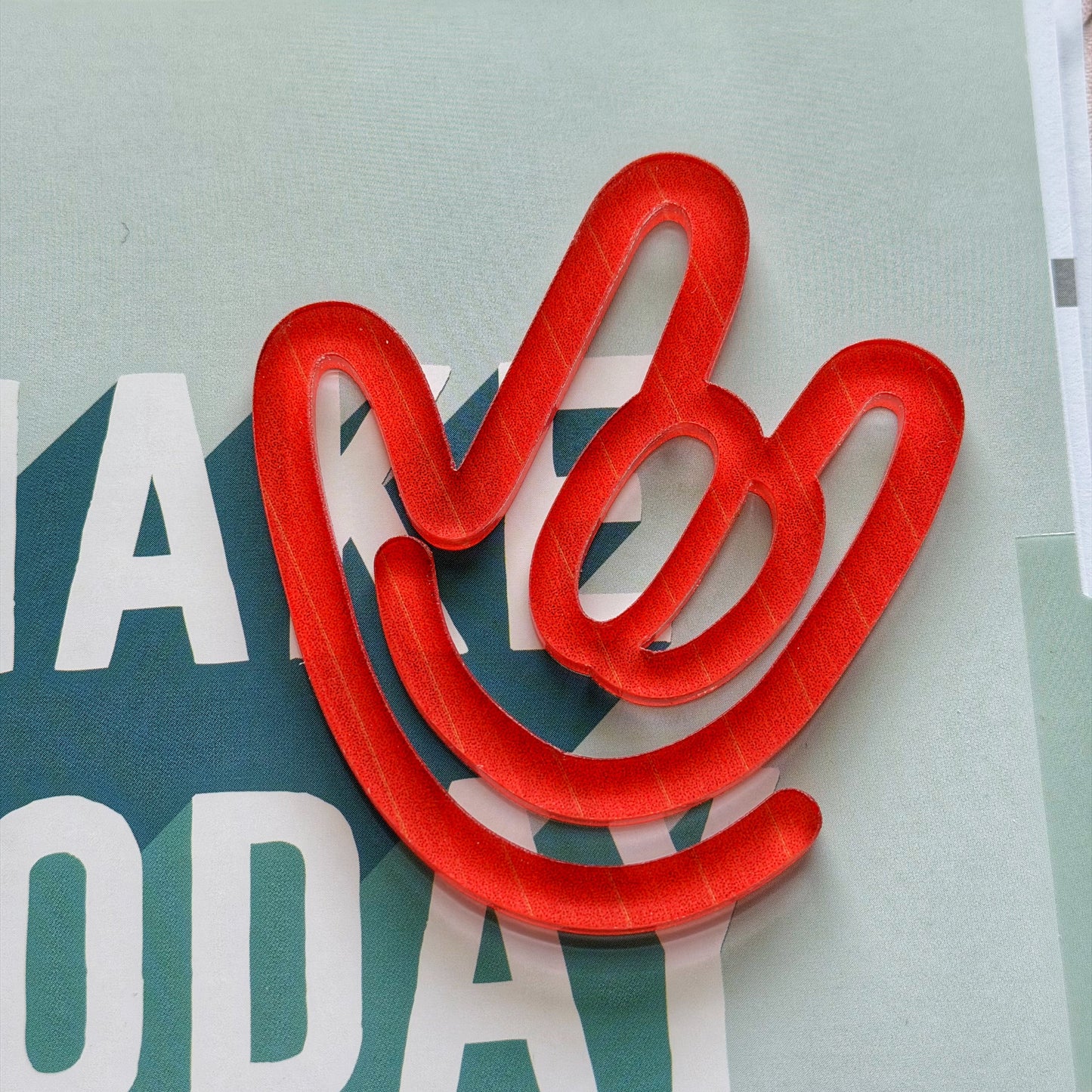 Red ILY Paperclip