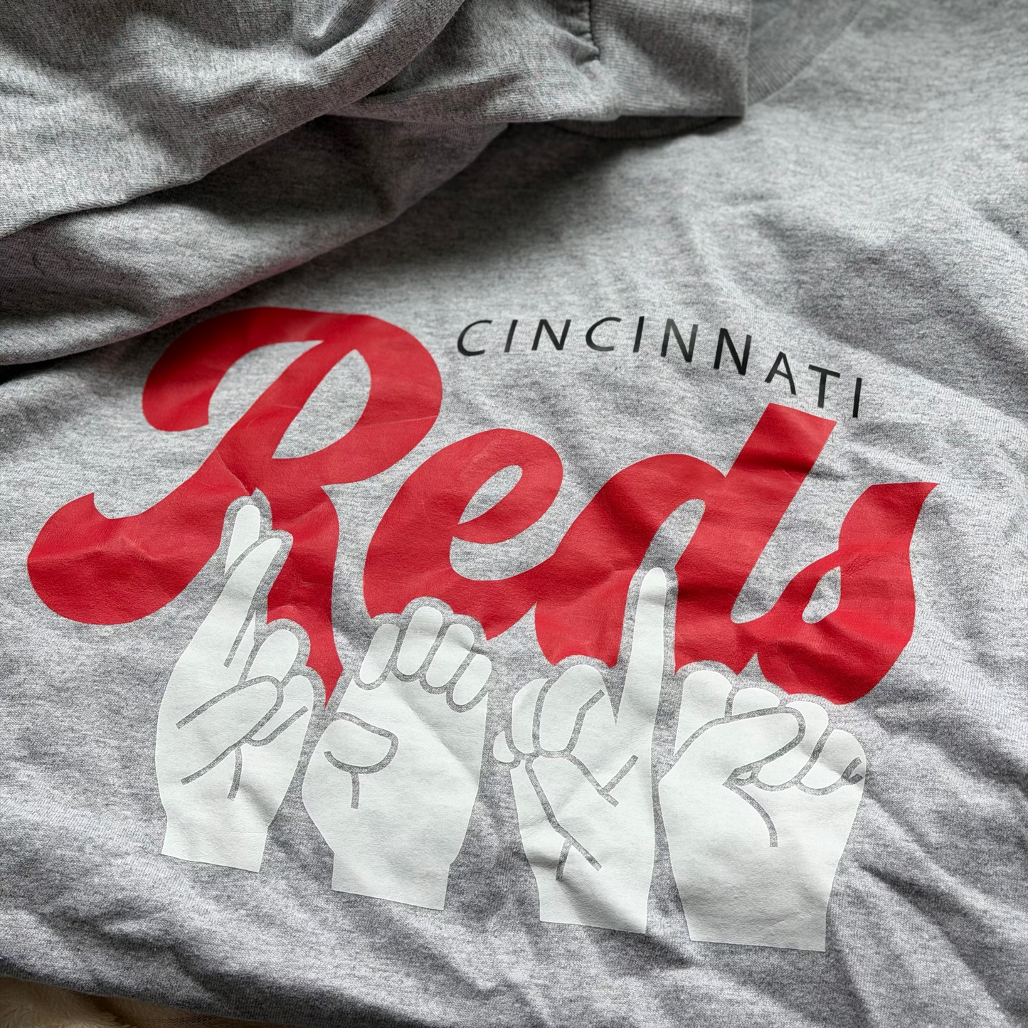 Reds Cincy - L Long Sleeve Sport Grey