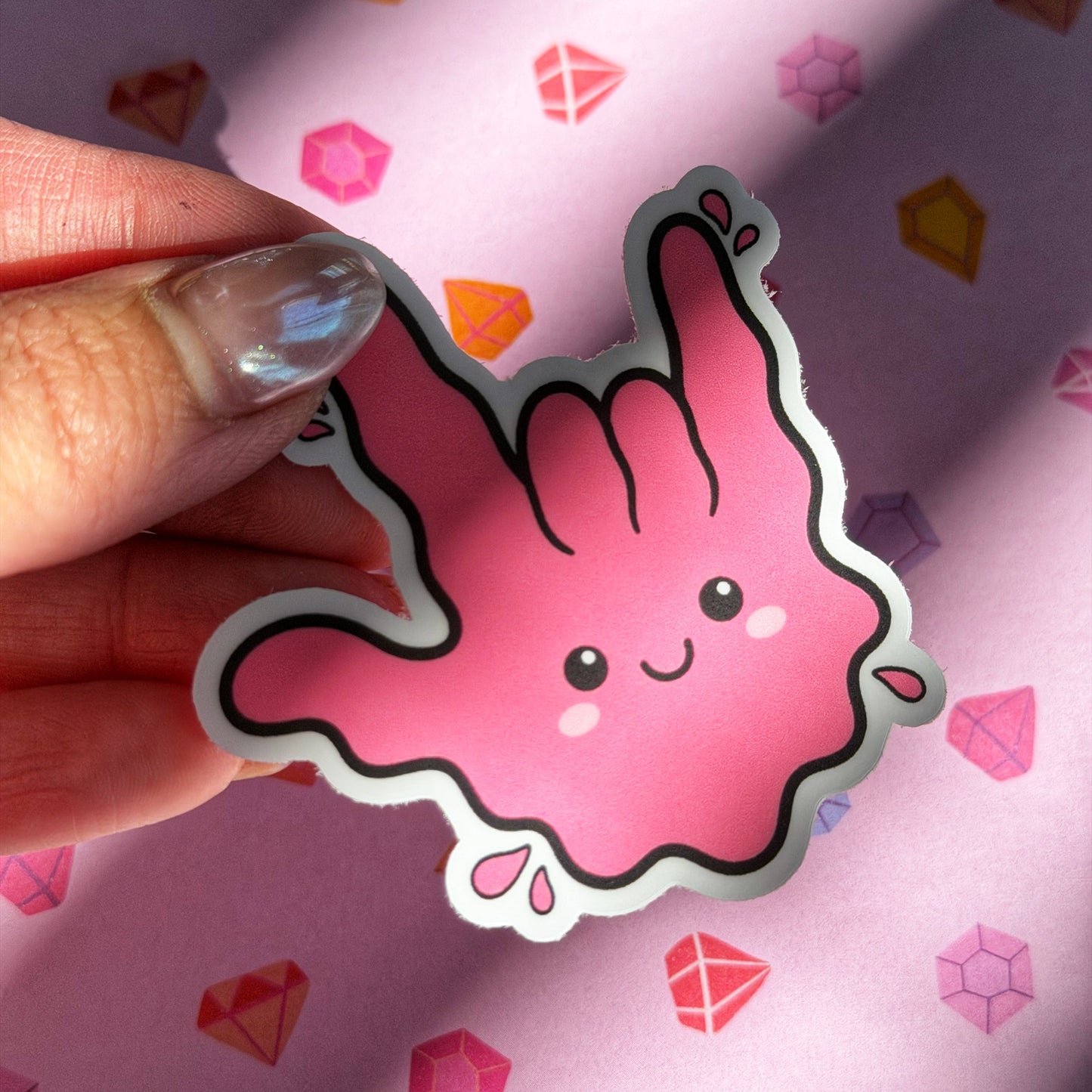 Bubblegum Splash ILY Sticker