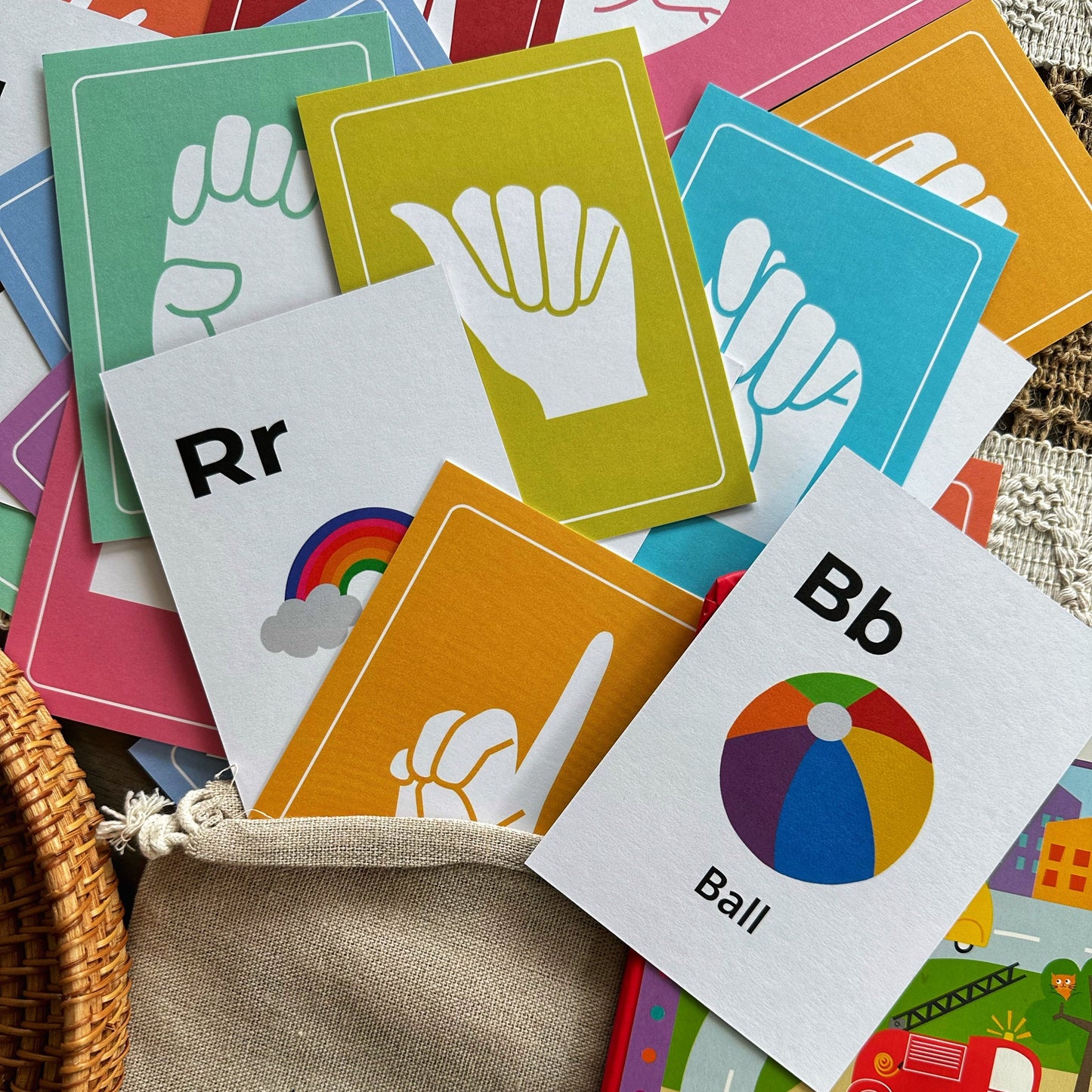 ASL Alphabet & Clipart Flashcards