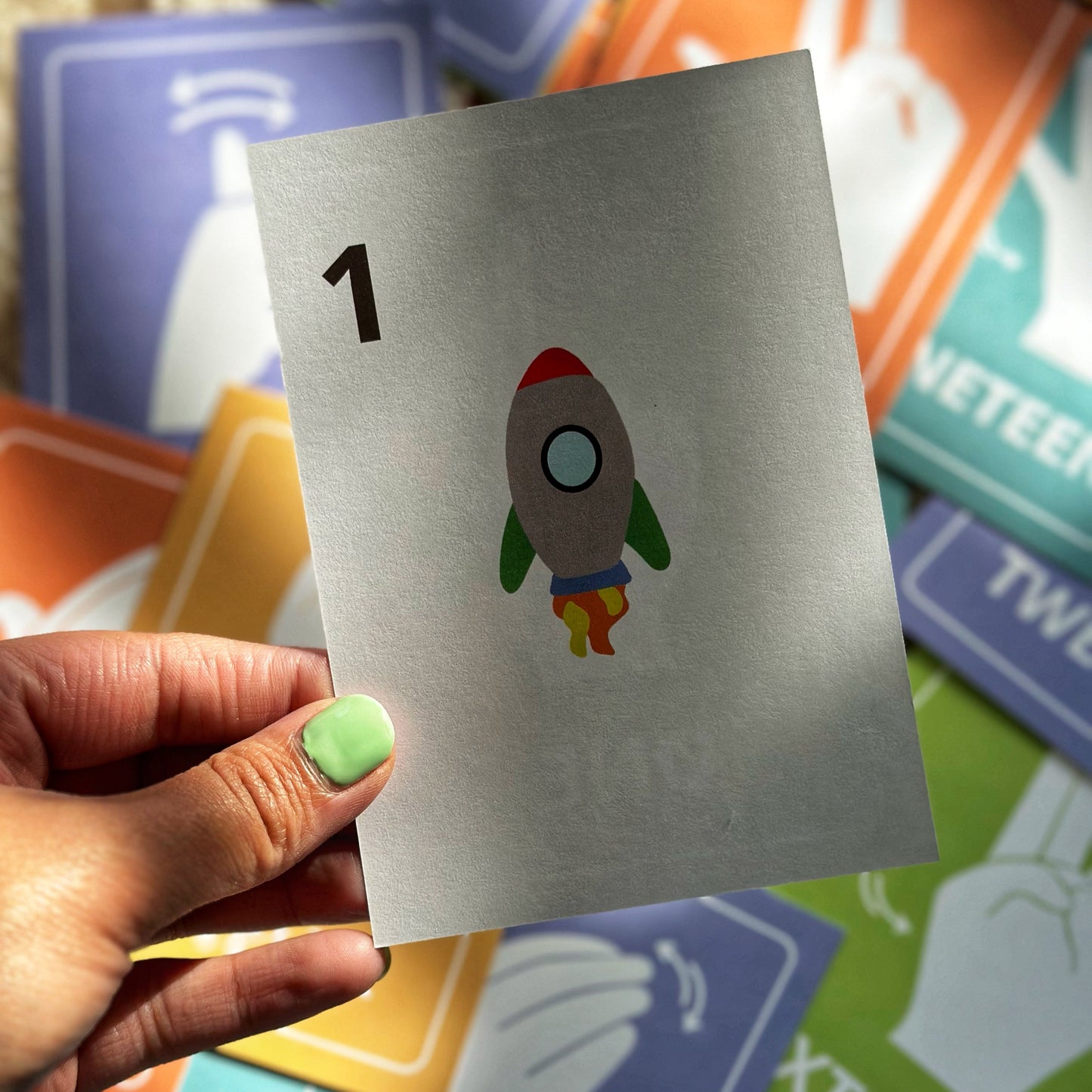 ASL Number & Clipart Flashcards (1-20)
