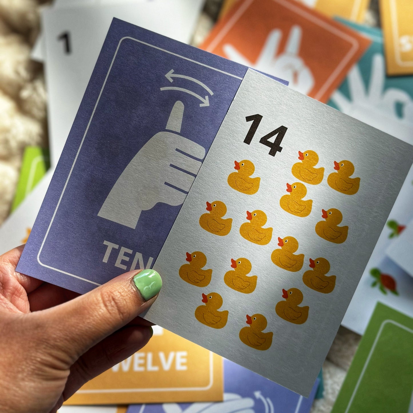 ASL Number & Clipart Flashcards (1-20)