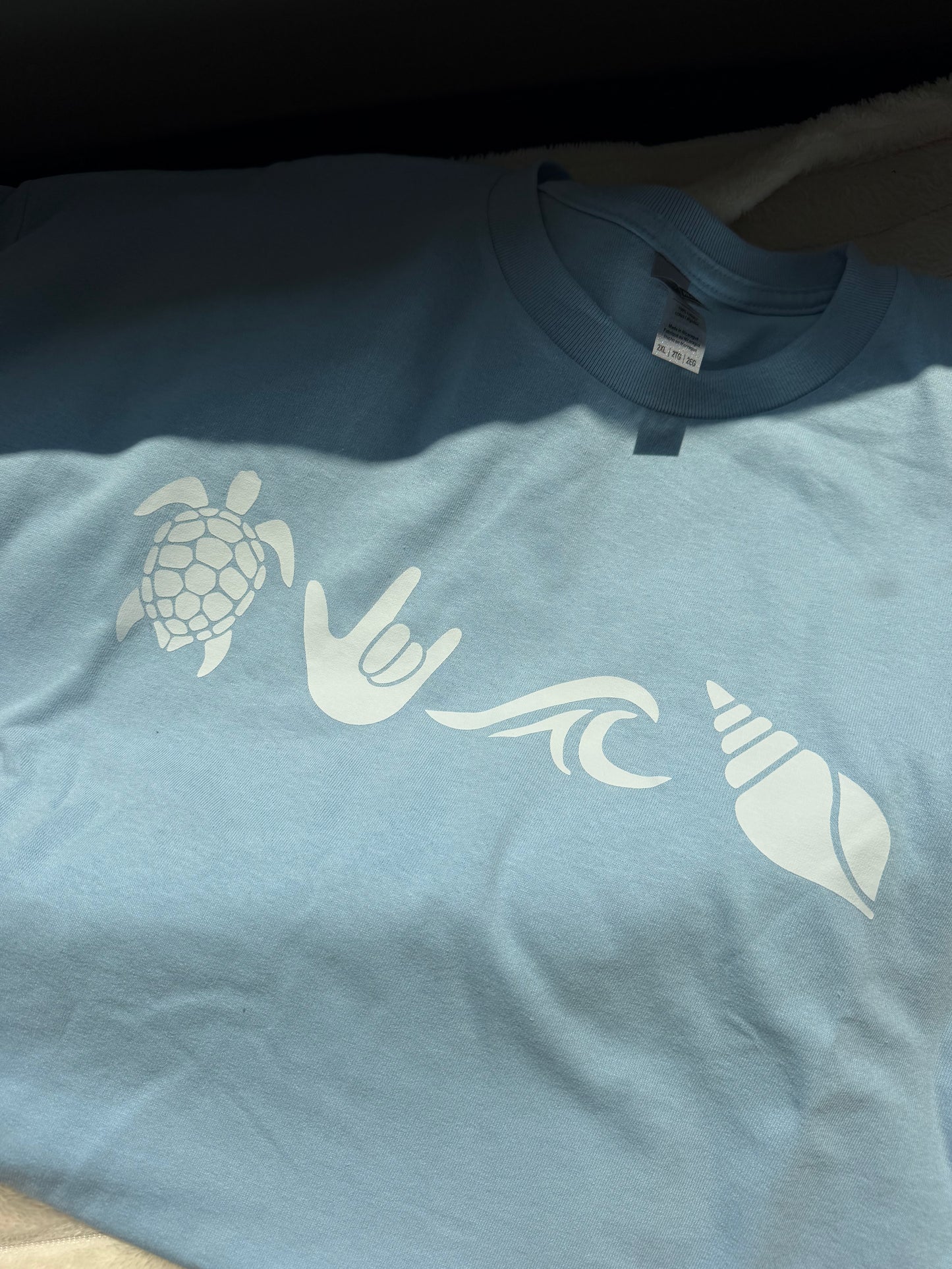 Sea ILY - 2XL Sky Blue Tee