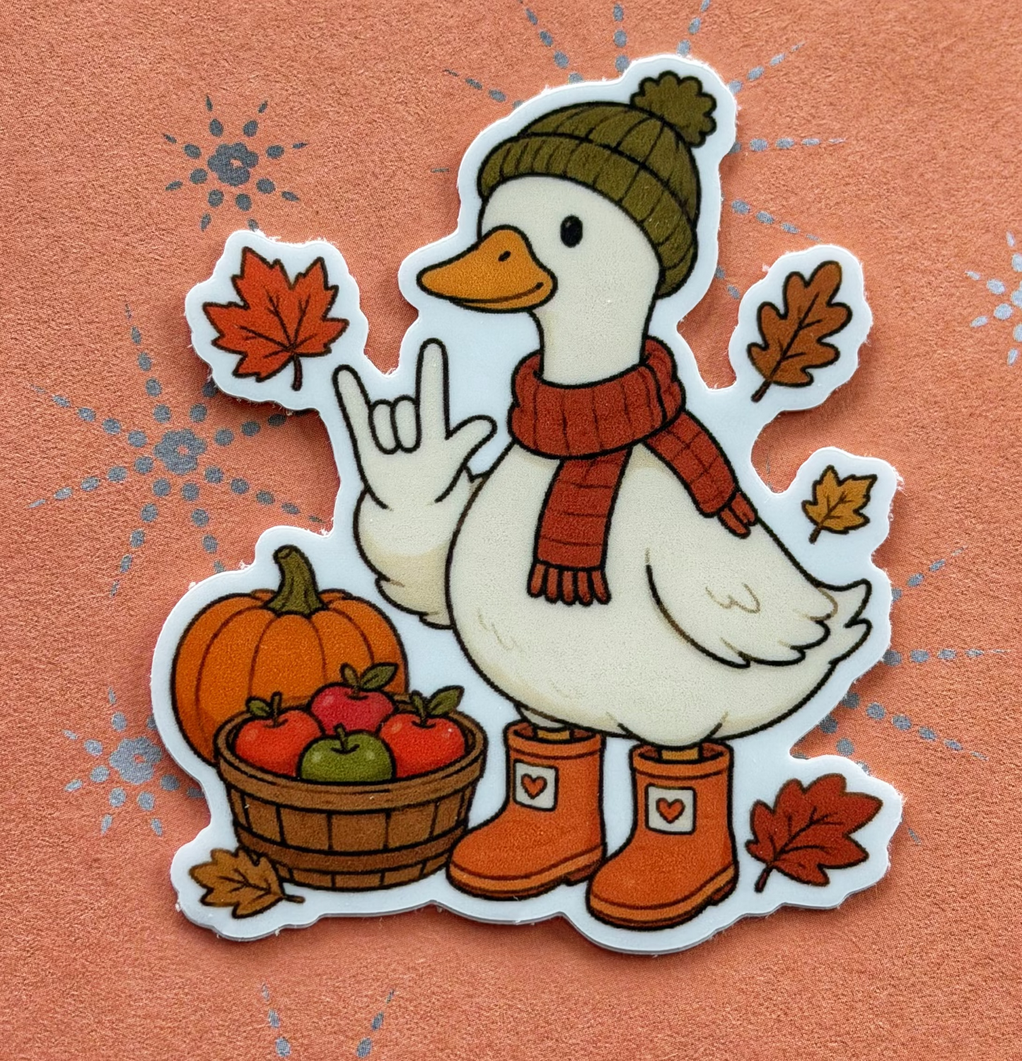 Cozy Goose ILY Sticker