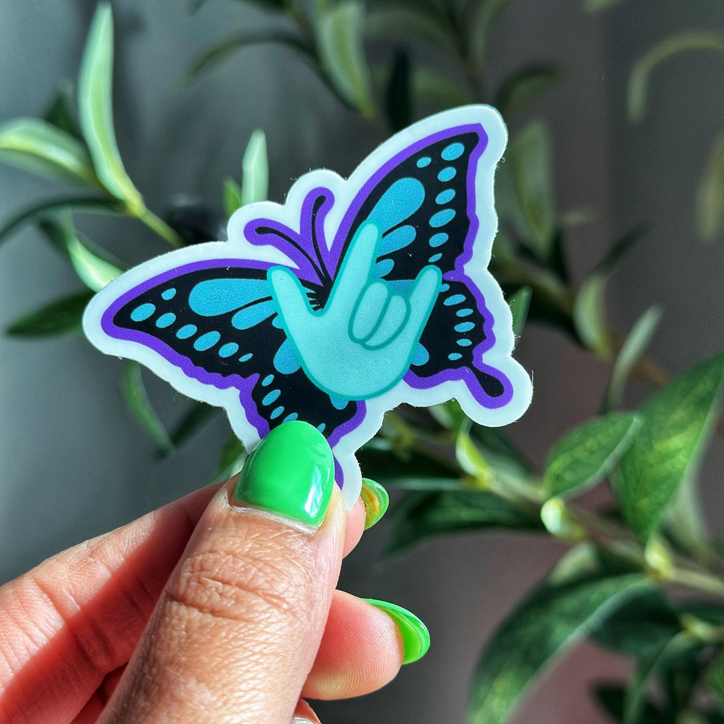 Butterfly ILY Sticker