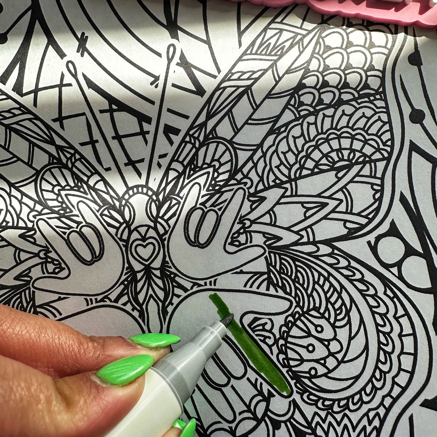 ASL Pattern Coloring Sheet
