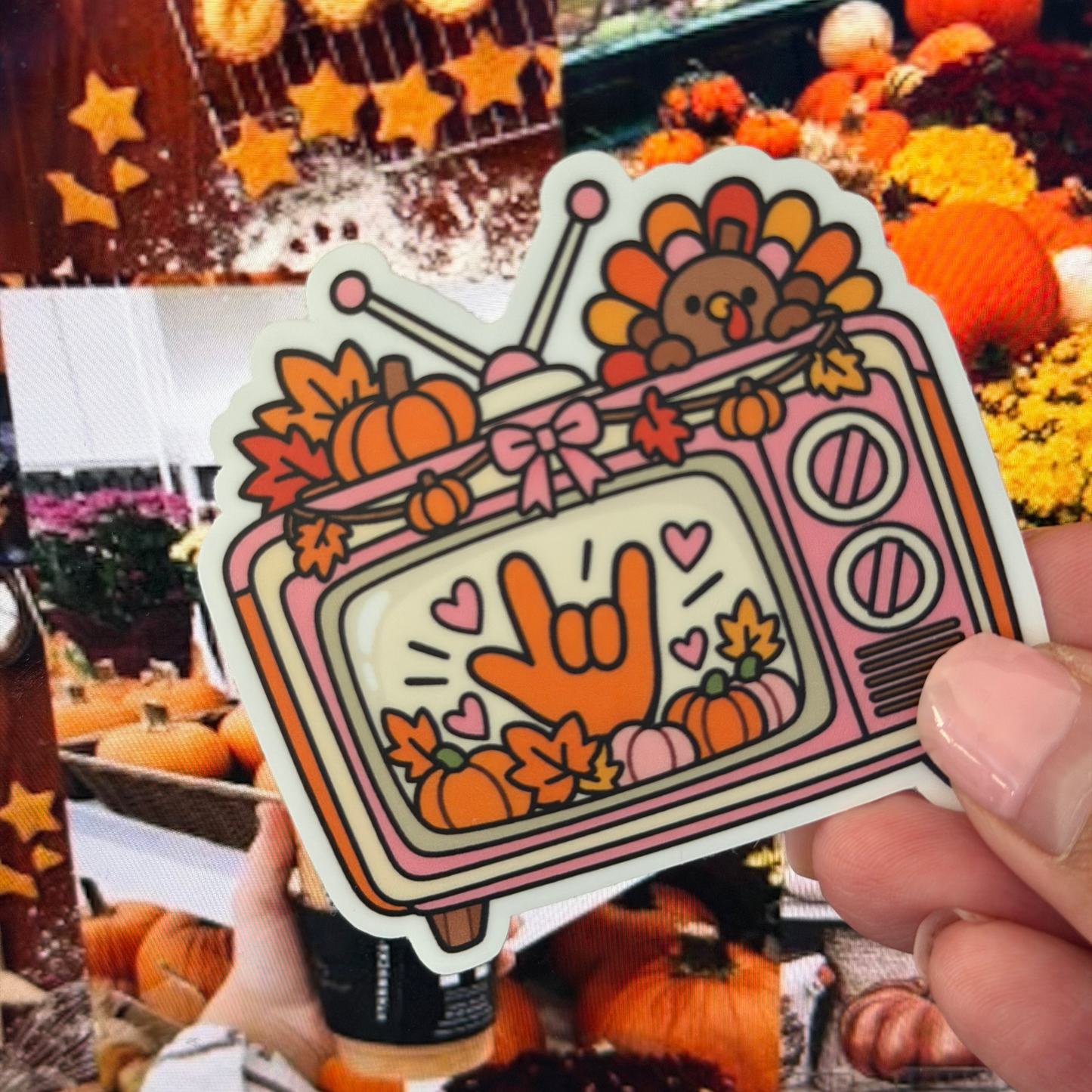 ILY Thankful TV Sticker