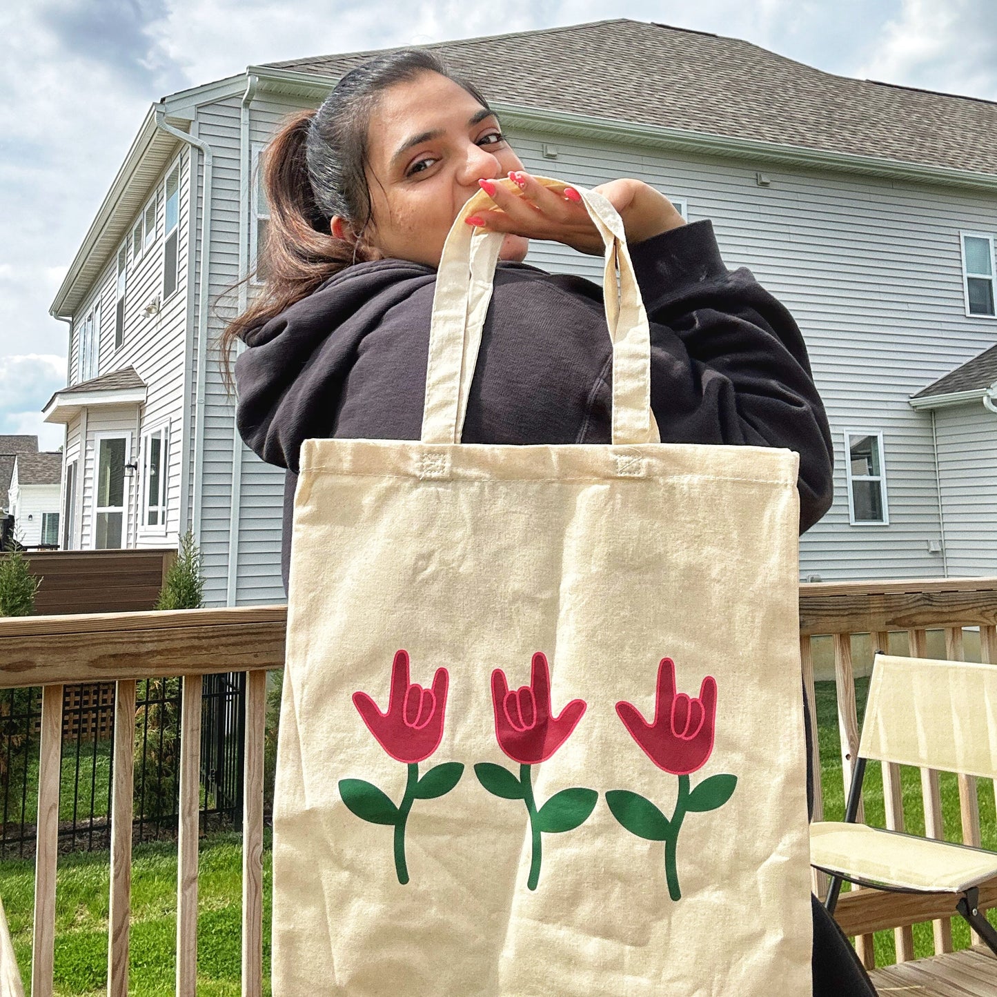 ILY flowers Tote Bag